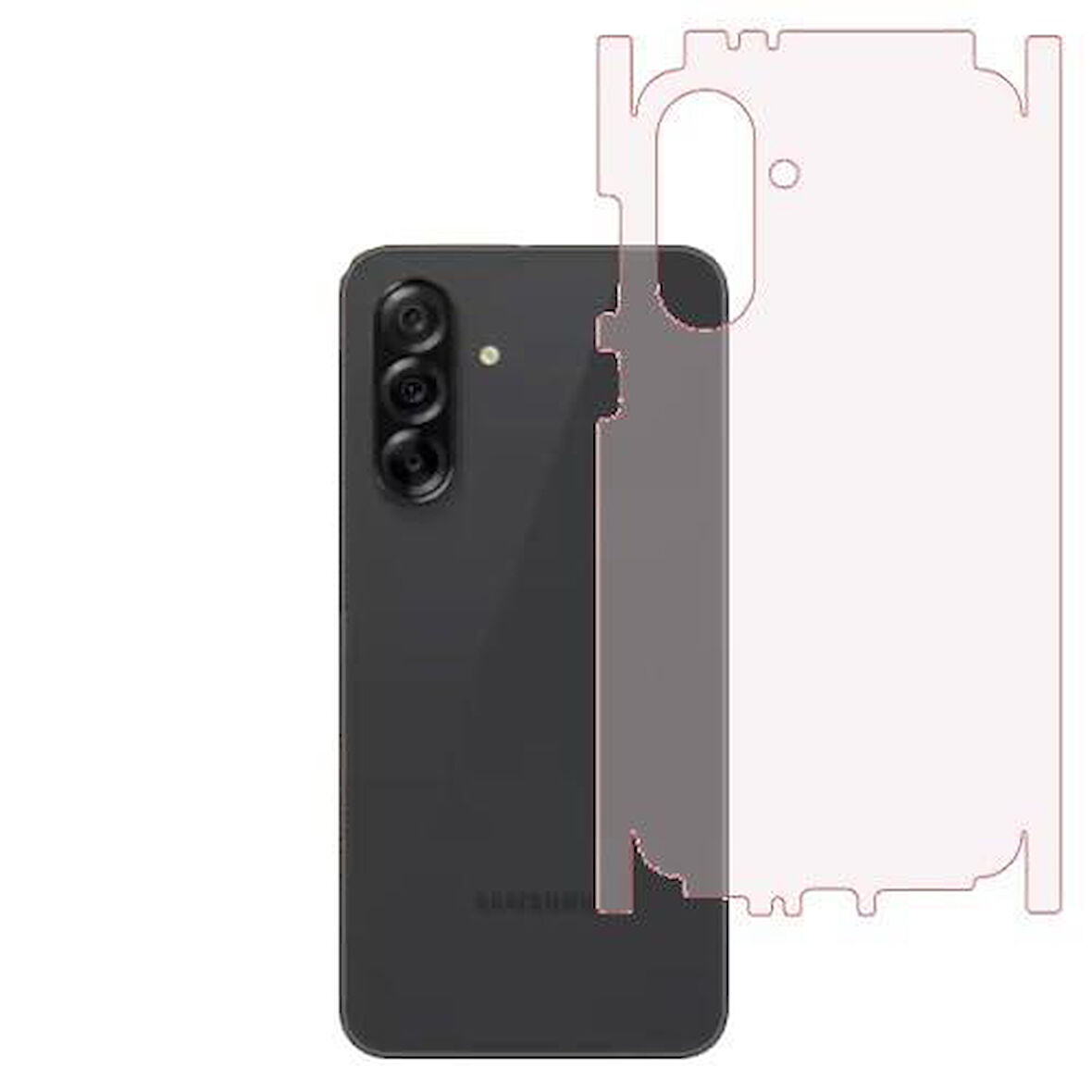 Samsung Galaxy A36 ile Uyumlu PARLAK TPU Arka Kaplama 360