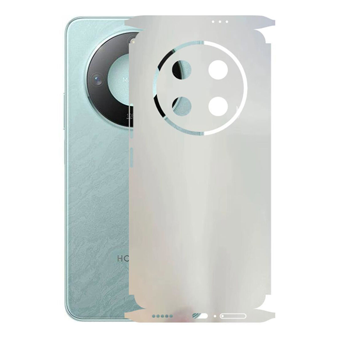 Honor Magic 7 Lite ile Uyumlu 360 Arka Kaplama  Mat Şeffaf