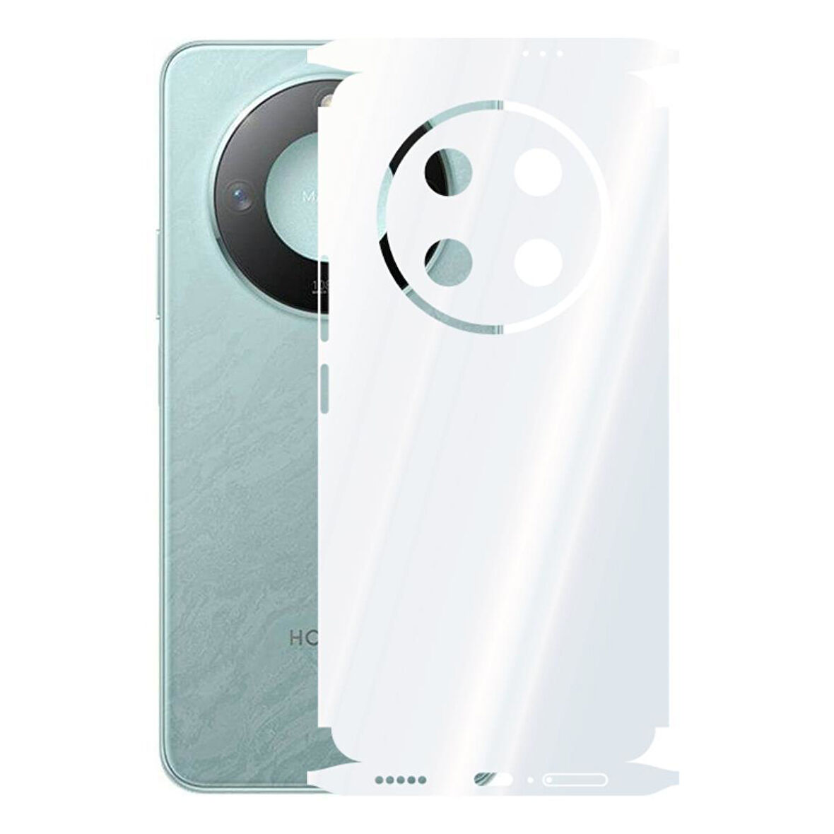 Honor Magic 7 Lite ile Uyumlu 360 Arka Kaplama  Şeffaf