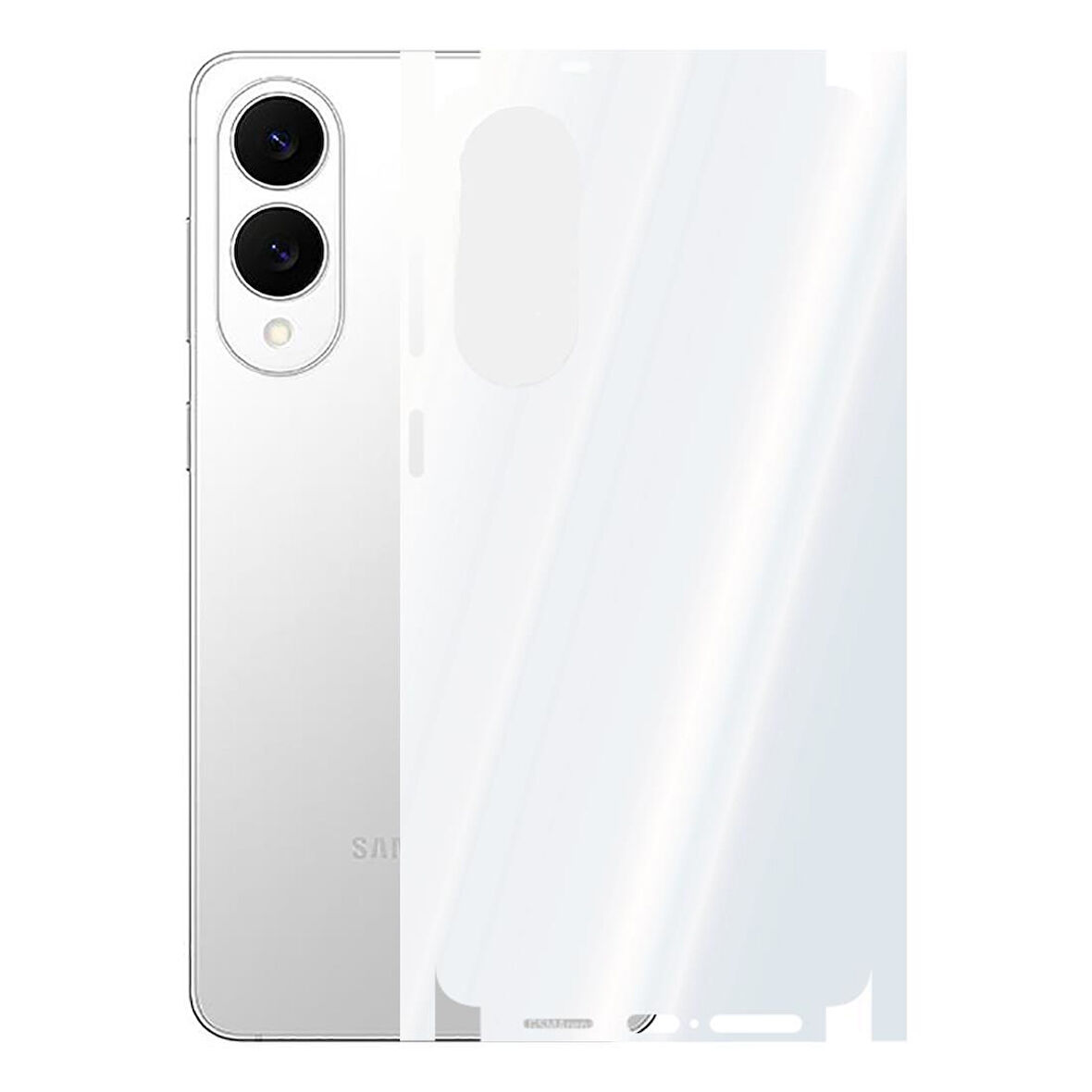 Samsung Galaxy S25 Edge ile Uyumlu 360 Arka Kaplama 