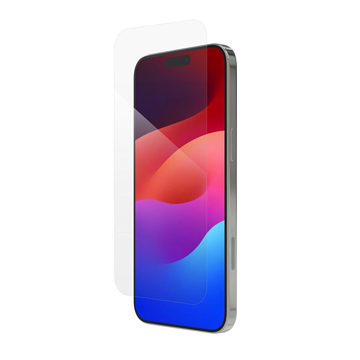 Iphone 15 Pro Max ile Uyumlu Şeffaf Esnek Nano Cam Ekran Koruyucu(Çentiksiz Model)