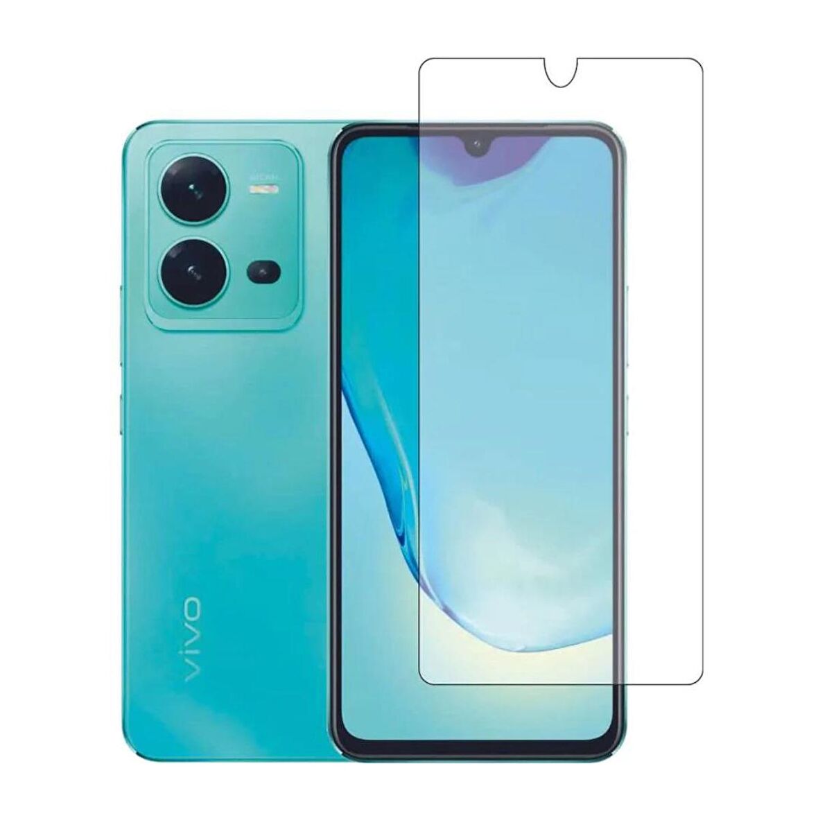 Vivo V25 5G ile Uyumlu Şeffaf Esnek Nano Cam Ekran Koruyucu
