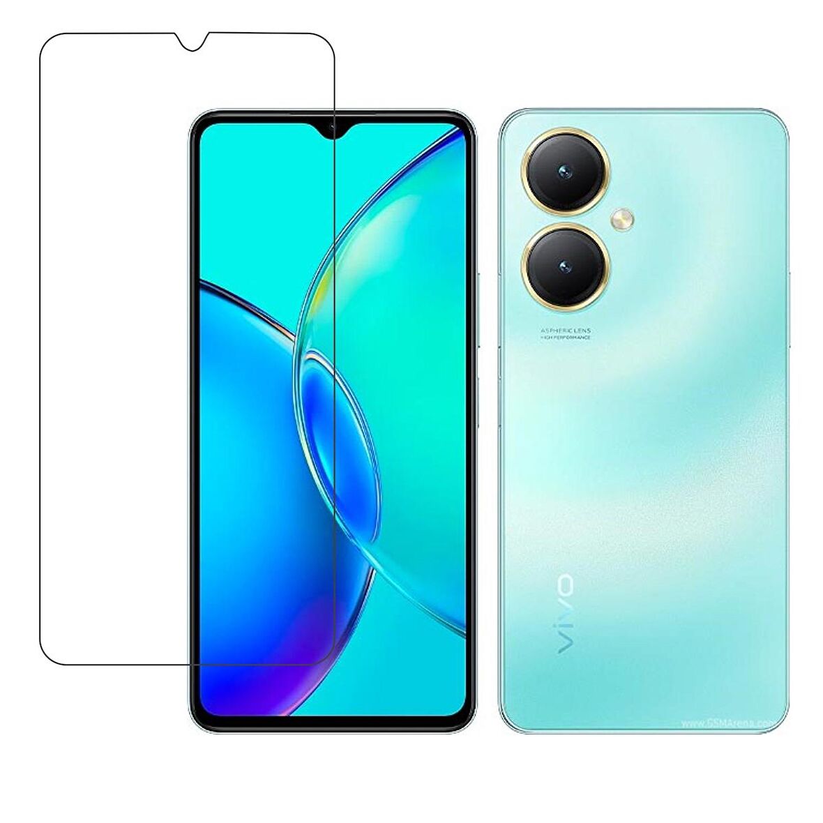 Vivo Y27 ile Uyumlu Şeffaf Esnek Nano Cam Ekran Koruyucu