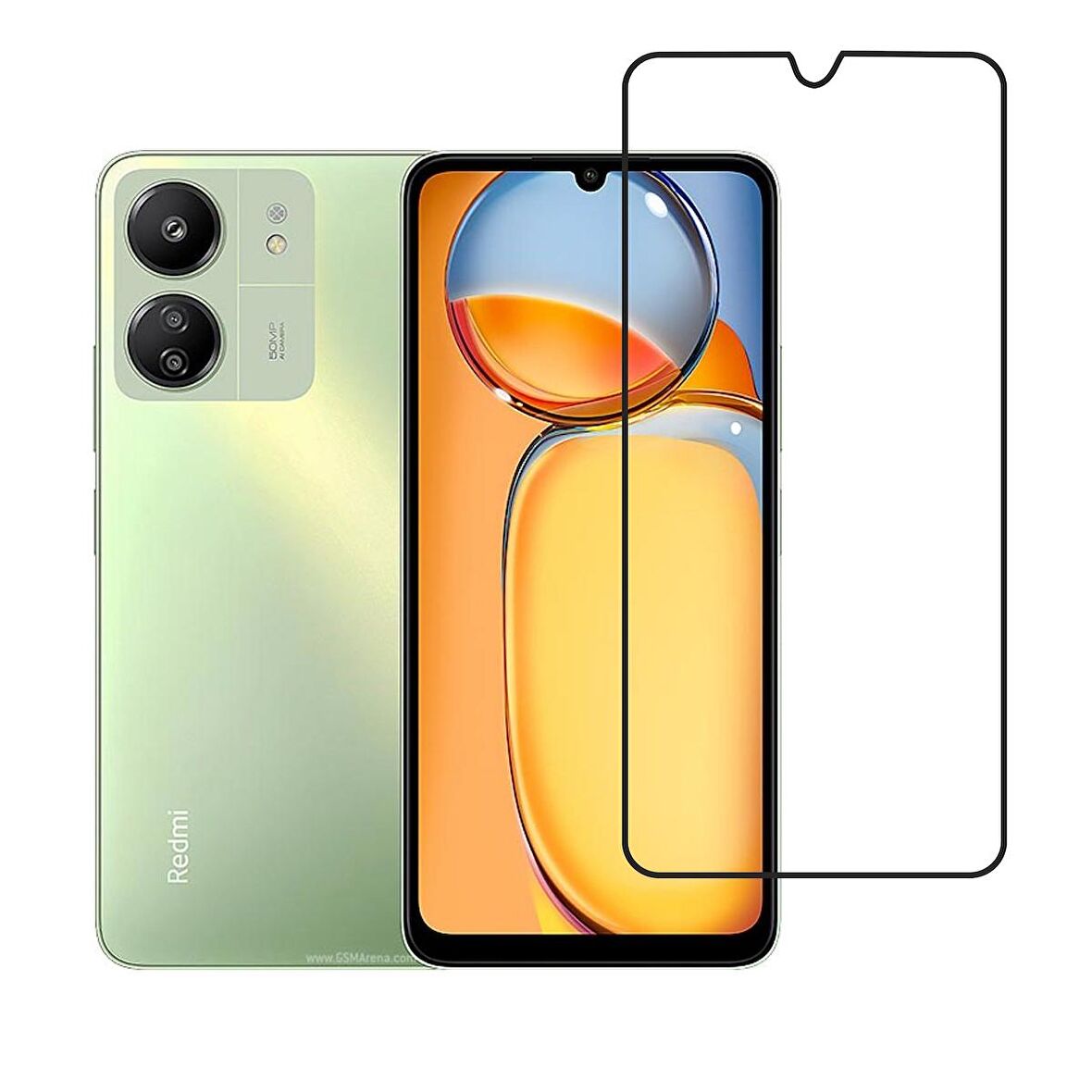 Redmi 13C ile Uyumlu Şeffaf Esnek Nano Cam Ekran Koruyucu