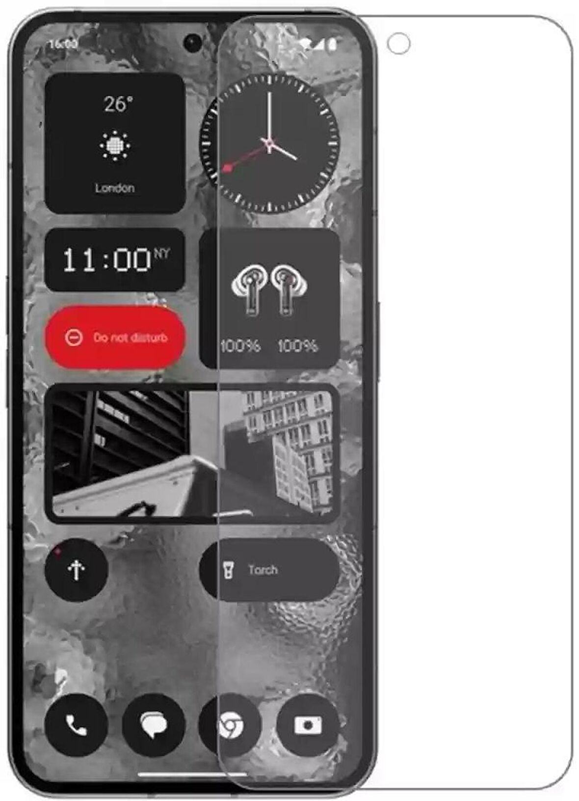 Nothing Phone 2 ile Uyumlu MAT Esnek Nano Kırılmayan Ekran Koruyucu