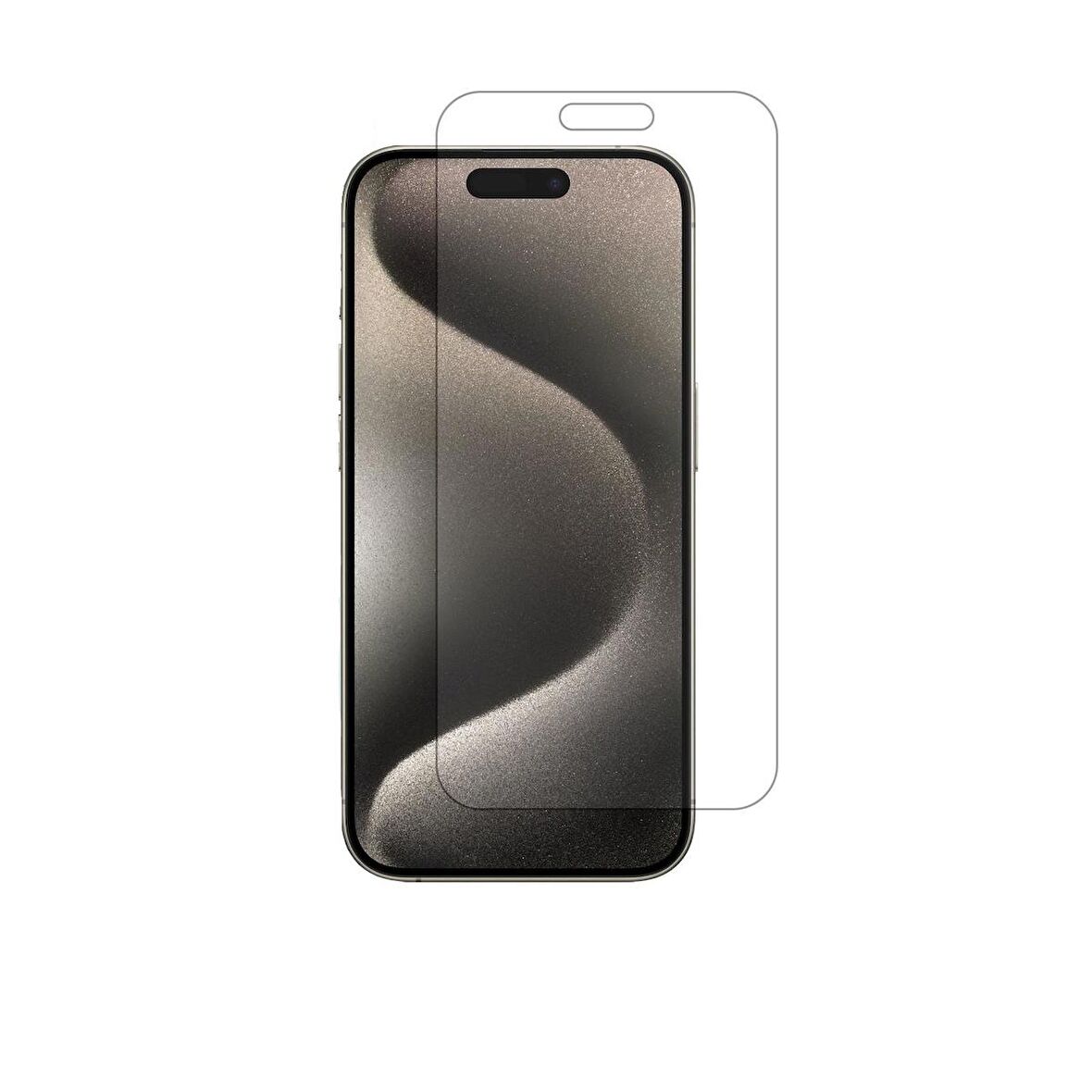 Iphone 15 Pro Max ile Uyumlu MAT Esnek Nano Cam Ekran Koruyucu