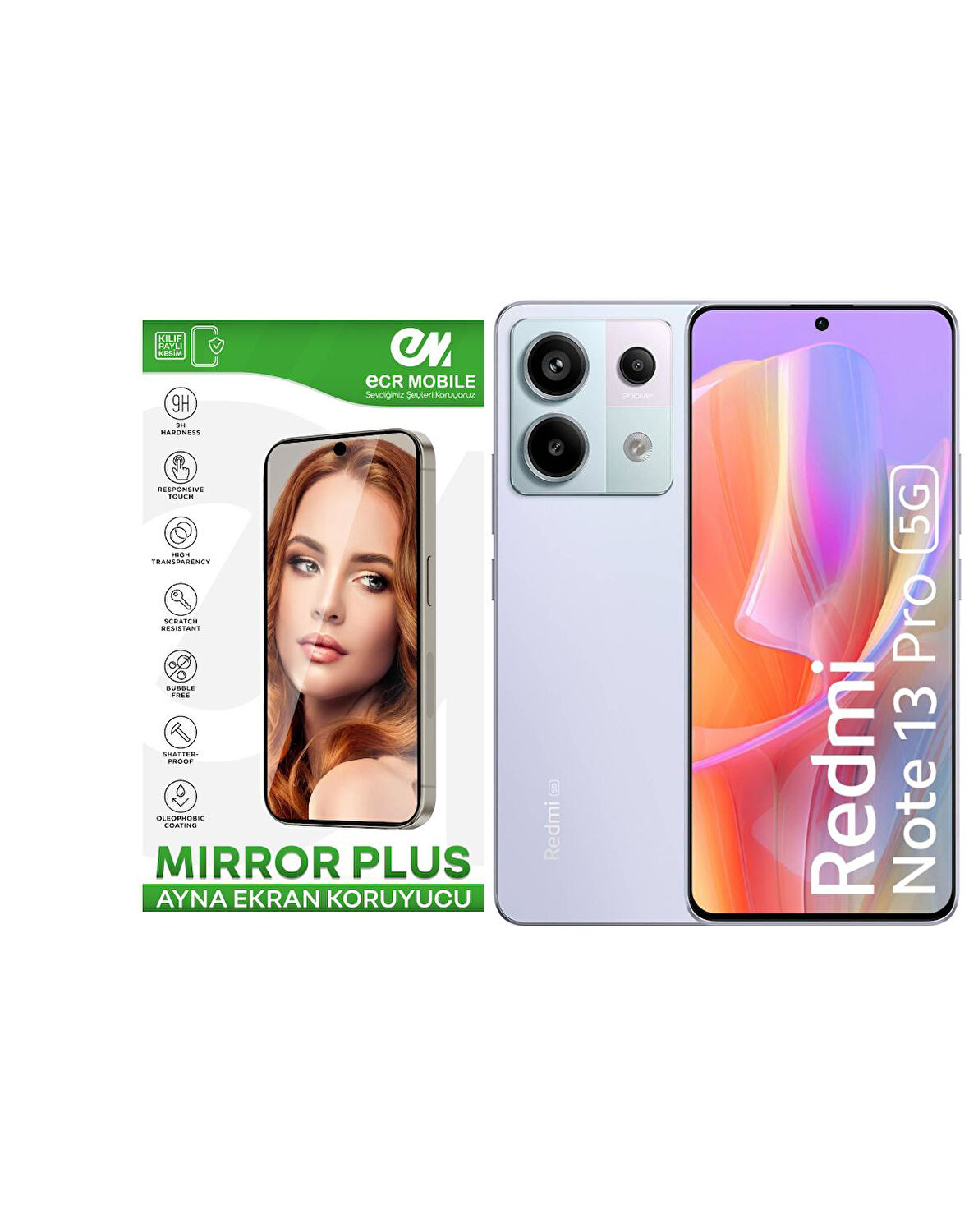 Redmi Note 13 Pro 5G Esnek Ayna(Mirror) 9H Nano Ekran Koruyucu