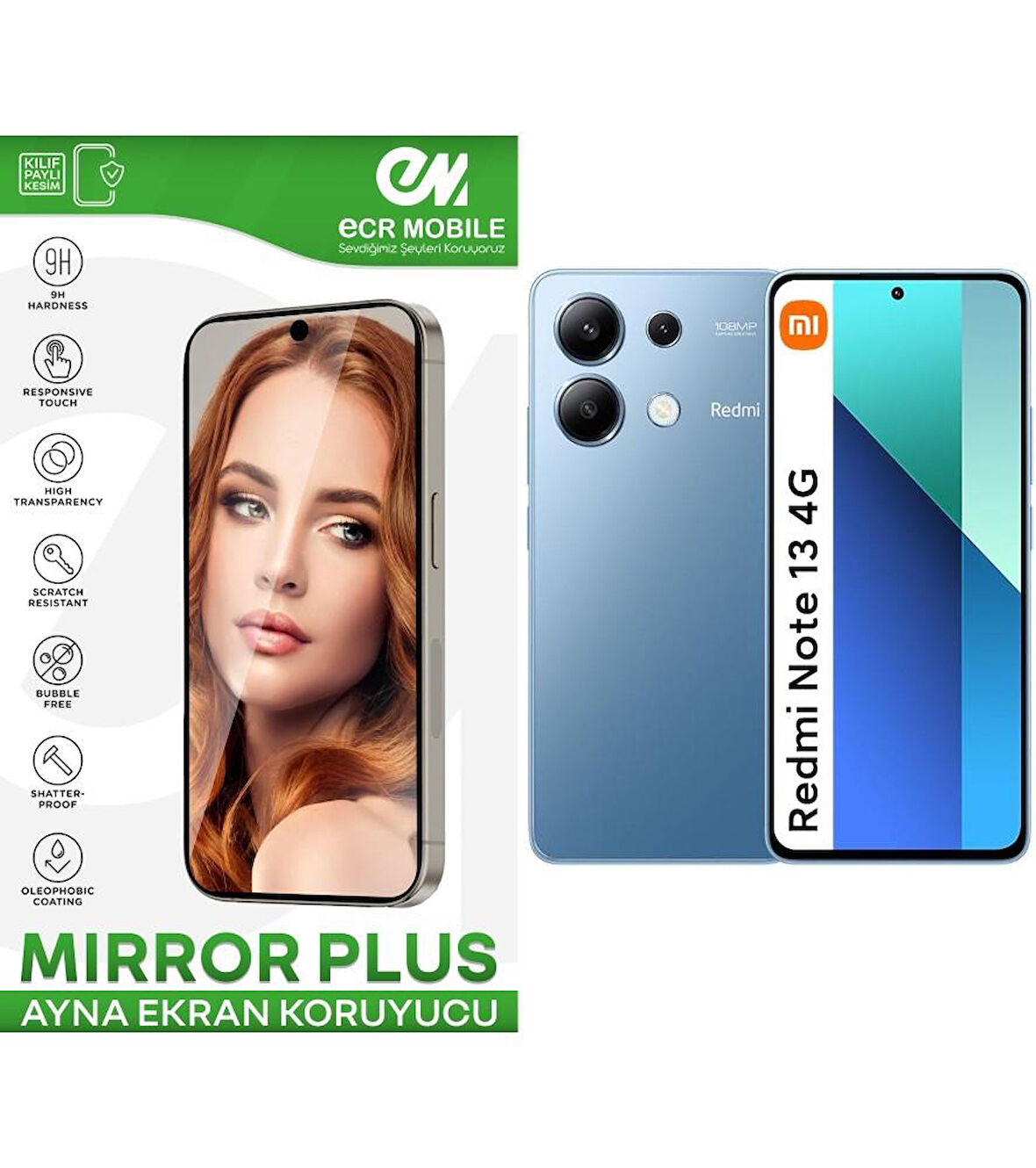 Redmi Note 13 Esnek Ayna(Mirror) 9H Nano Ekran Koruyucu