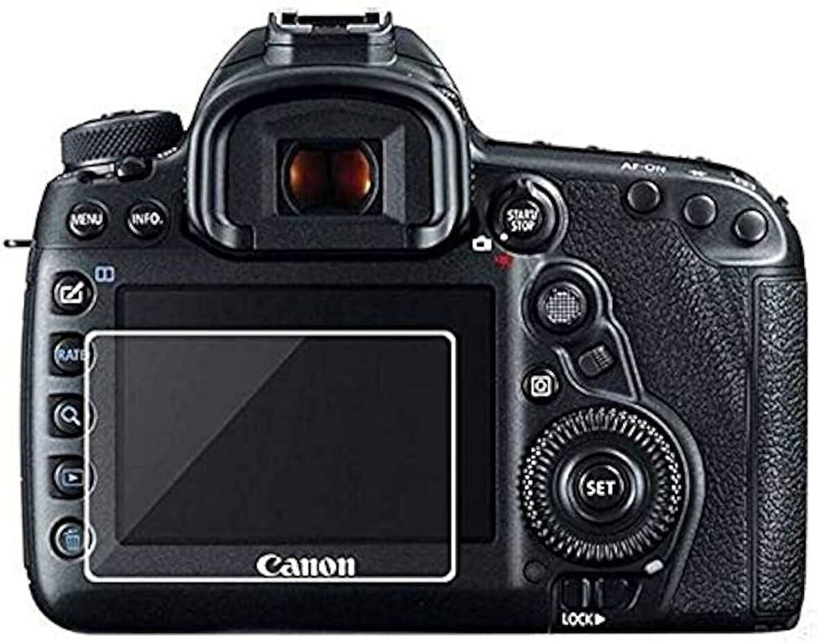 Canon EOS 77D Dijital Fotoğraf Makinesi Ekran Koruyucu Uyumlu 9H Nano