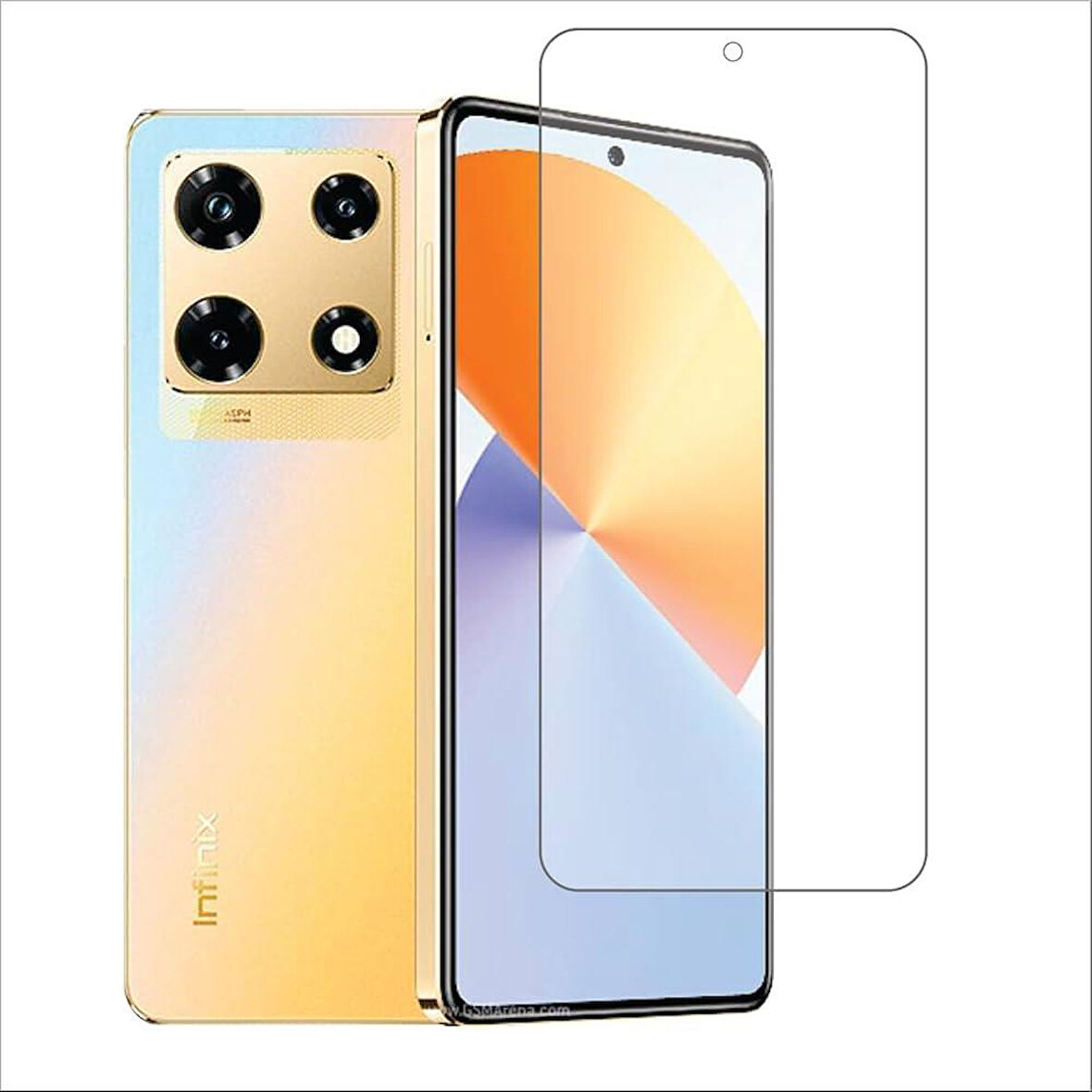 Infinix Note 30 Pro ile Uyumlu MAT Parmak izi Bırakmayan Esnek 9H Nano Kırılmayan Ekran Koruyucu