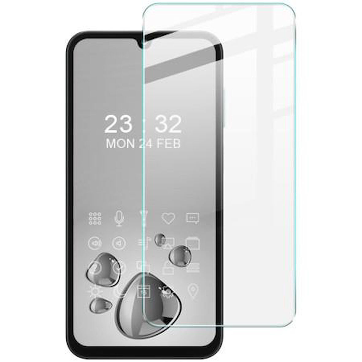 Samsung Galaxy M15 ile Uyumlu MAT Parmak izi Bırakmayan Esnek 9H Nano Kırılmayan Ekran Koruyucu