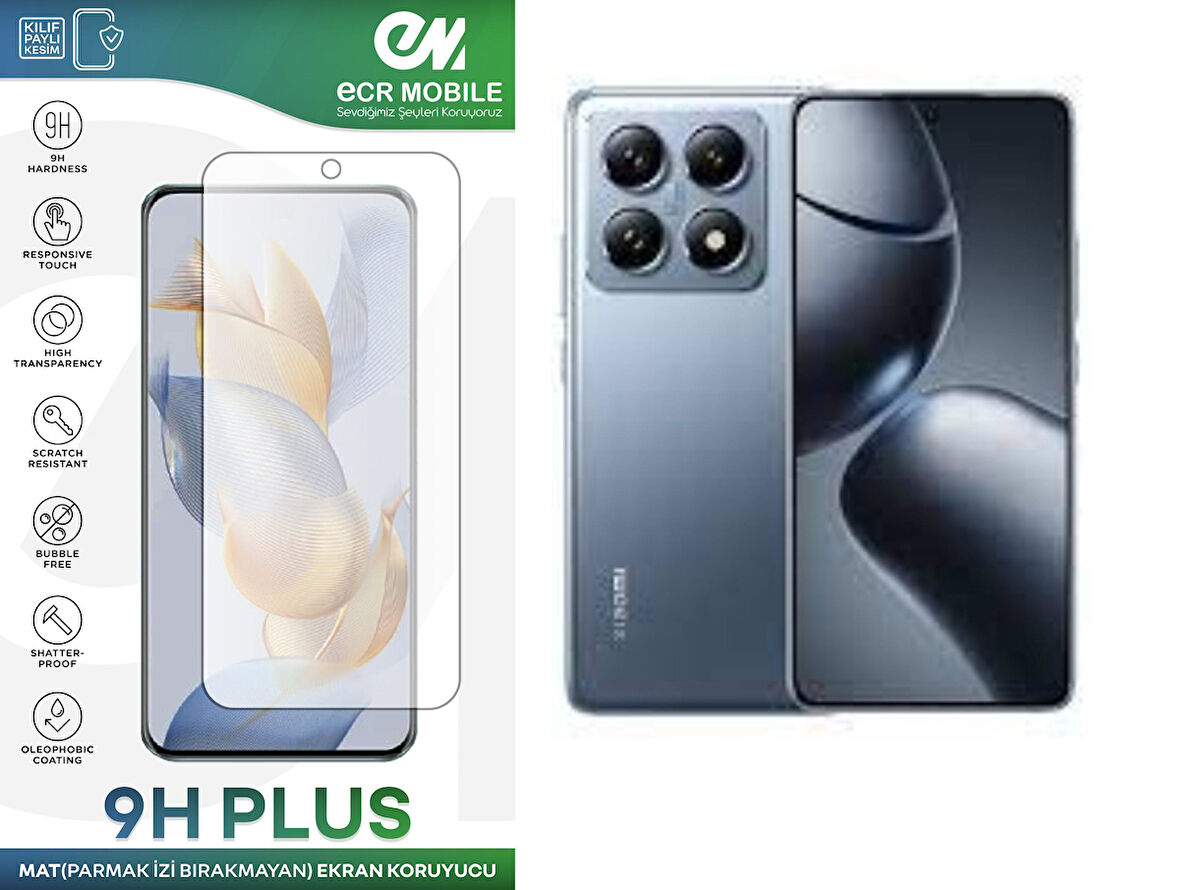 Xiaomi 14T Pro Ekran Koruyucu MAT Tam Uyumlu Esnek Nano Kırılmayan