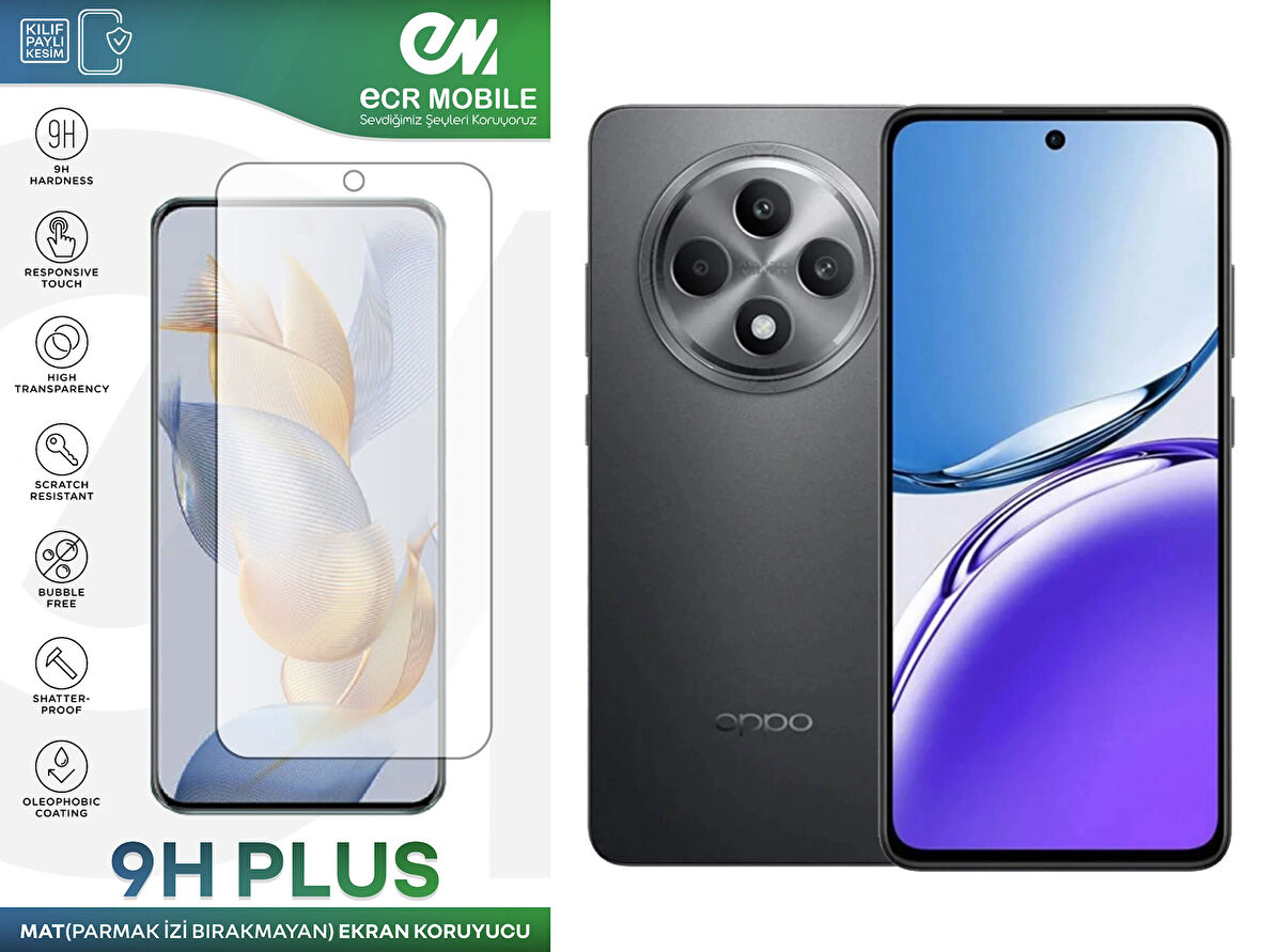 Oppo Reno 11FS Ekran Koruyucu MAT Tam Uyumlu Esnek Nano Kırılmayan