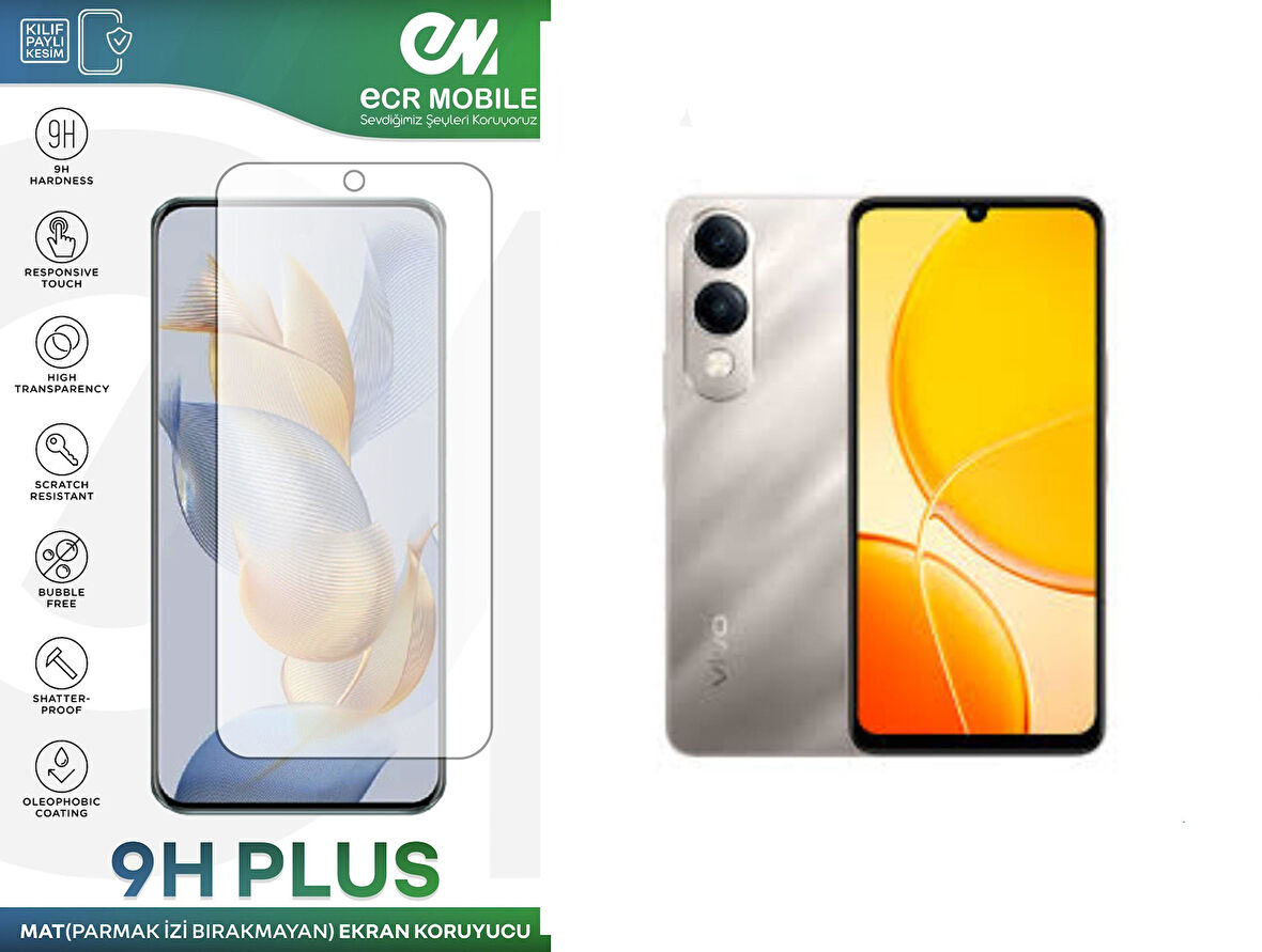 Vivo Y04 Ekran Koruyucu MAT Parmak İzi Bırakmayan Uyumlu Esnek Nano Kırılmayan