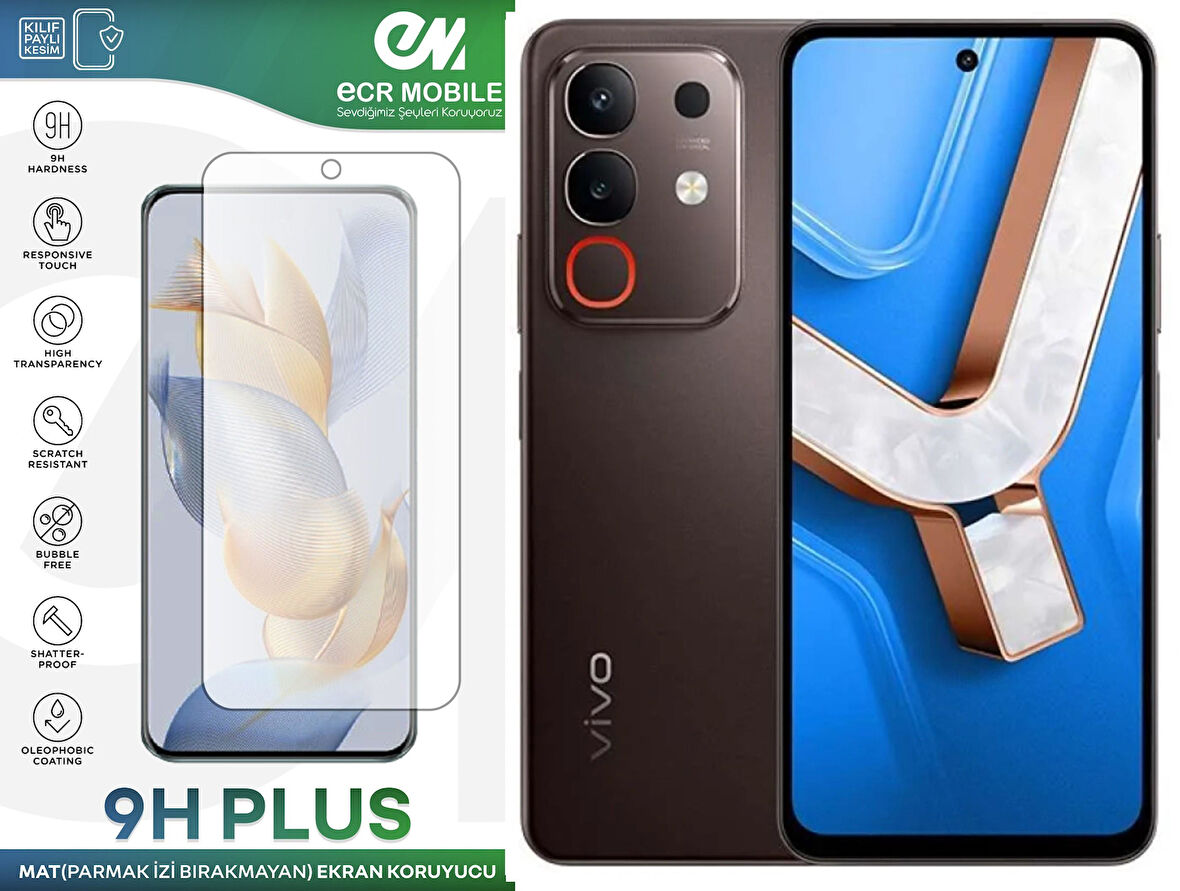Vivo Y29 4G ile Uyumlu MAT 9H Esnek Nano Kırılmayan Ekran Koruyucu