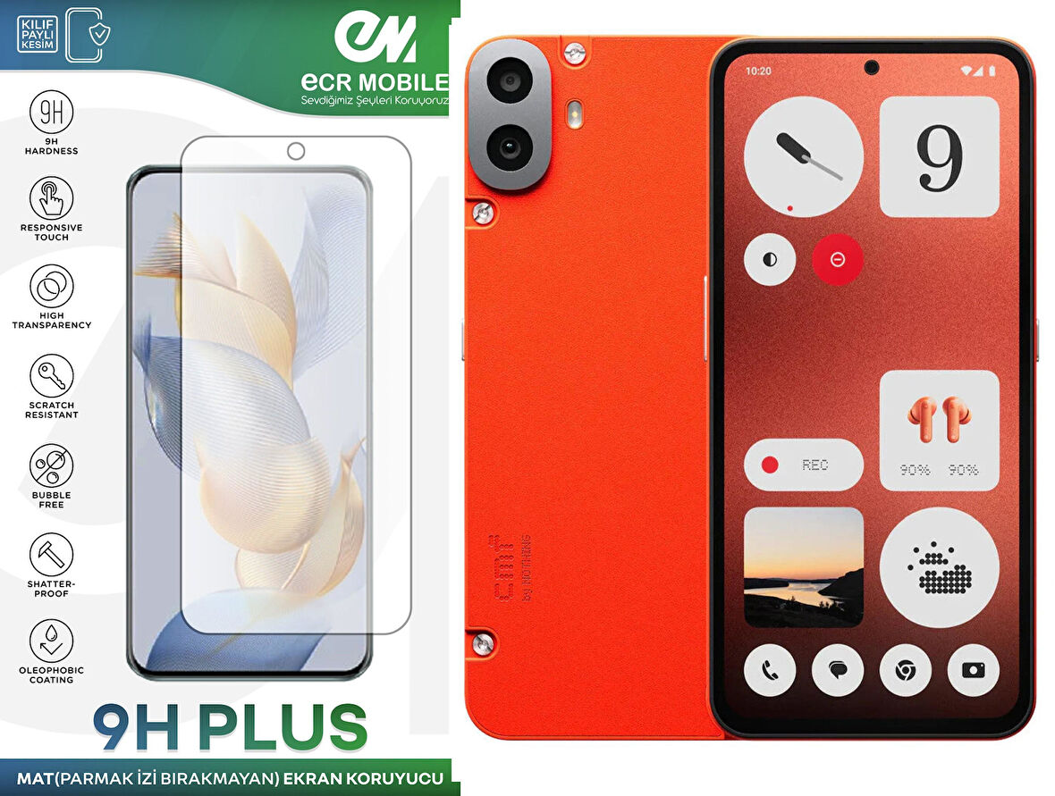 CMF Phone 1 Ekran Koruyucu MAT Parmak İzi Bırakmayan Uyumlu Esnek Nano Kırılmayan