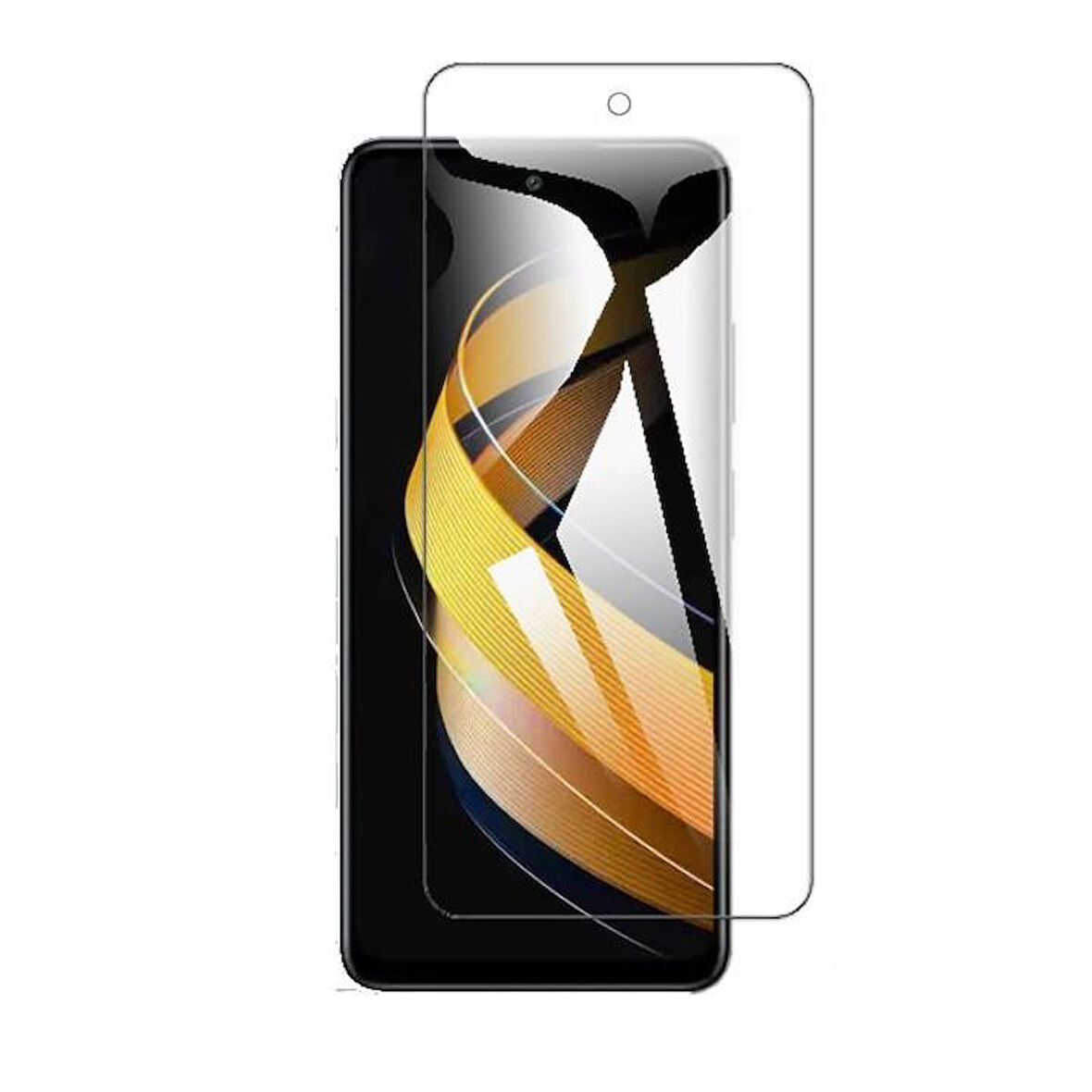 Infinix Smart 8 Pro ile Uyumlu Şeffaf 9H Esnek Nano Ekran Koruyucu