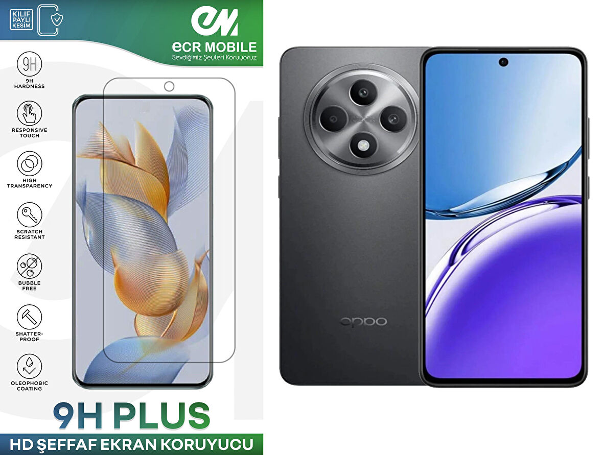 Oppo Reno 11FS Ekran Koruyucu Esnek Nano Cam Tam Uyumlu Şeffaf