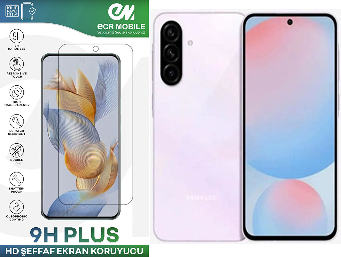 Samsung Galaxy A56 Ekran Koruyucu 9H Esnek Nano Cam Tam Uyumlu Şeffaf