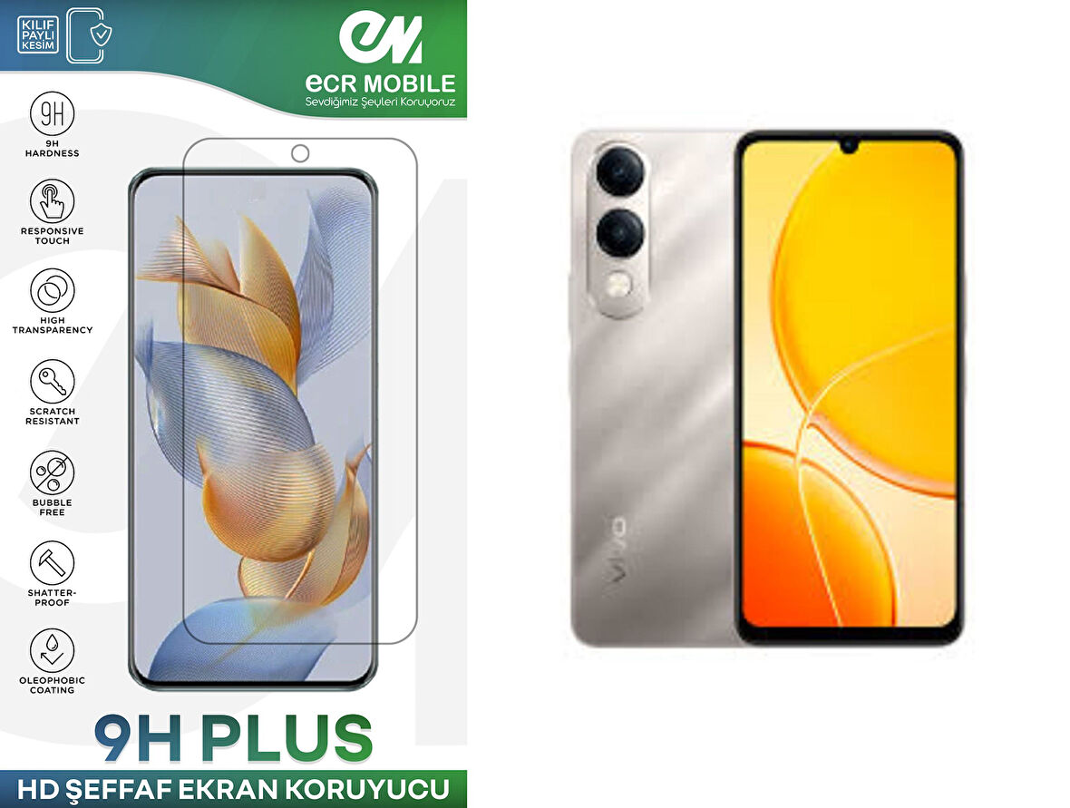 Vivo Y04 Ekran Koruyucu 9H Esnek Nano Cam Tam Uyumlu Şeffaf