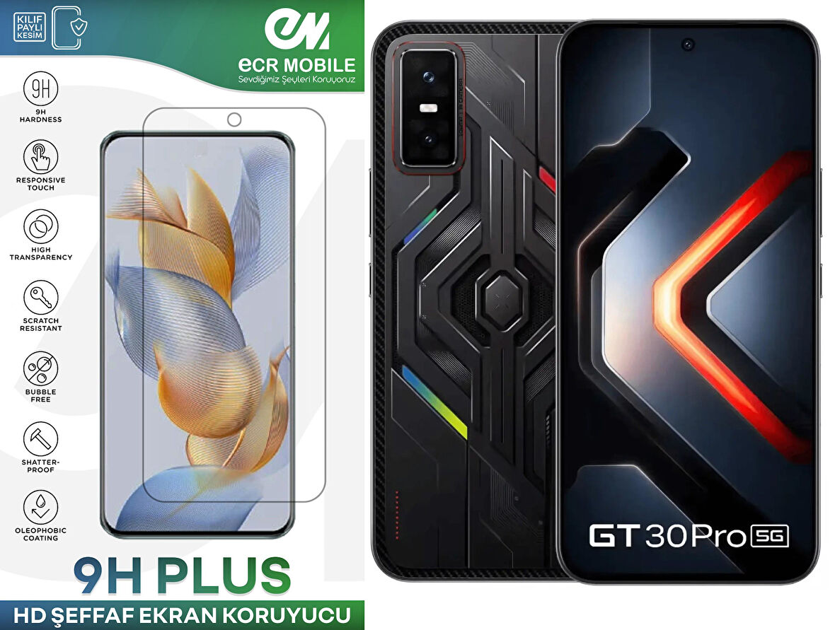 Infinix GT30 Pro Ekran Koruyucu 9H Esnek Nano Cam Tam Uyumlu Şeffaf