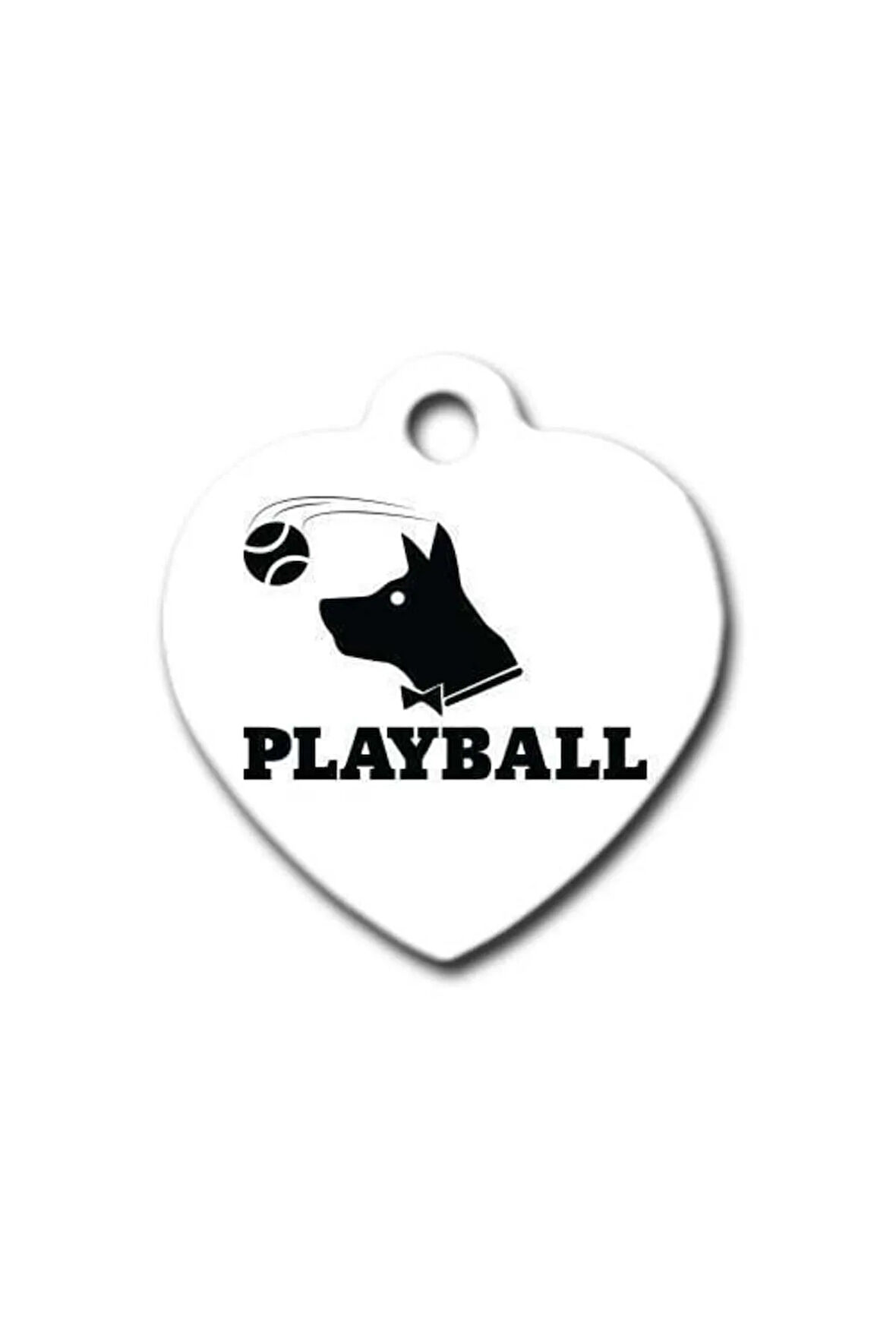 Playball Kalp Köpek Künyesi Large