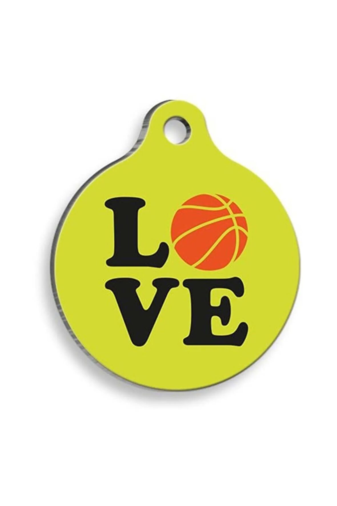 Love Sports Yuvarlak Şekilli Kedi ve Köpek Künyesi Small 2,1 x 3,1 cm