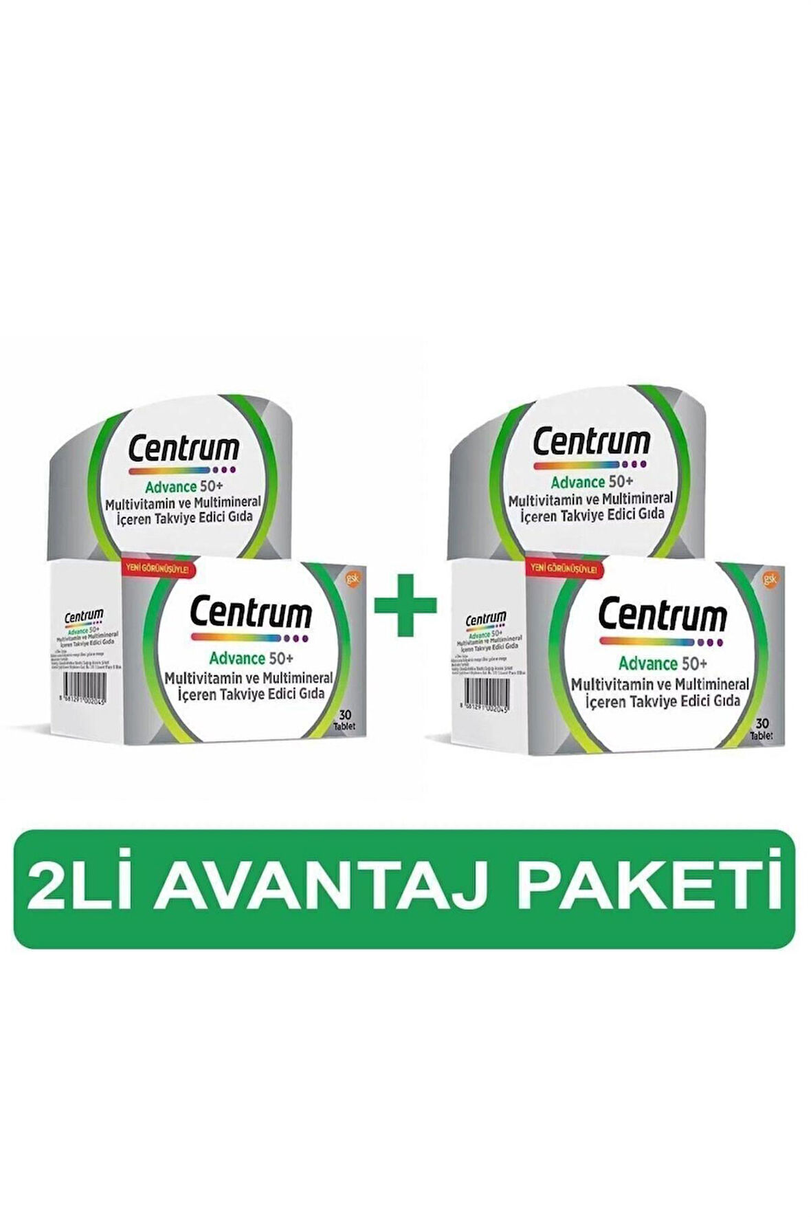Centrum Advance 50+ Multivitamin 30 Tablet 2 Adet