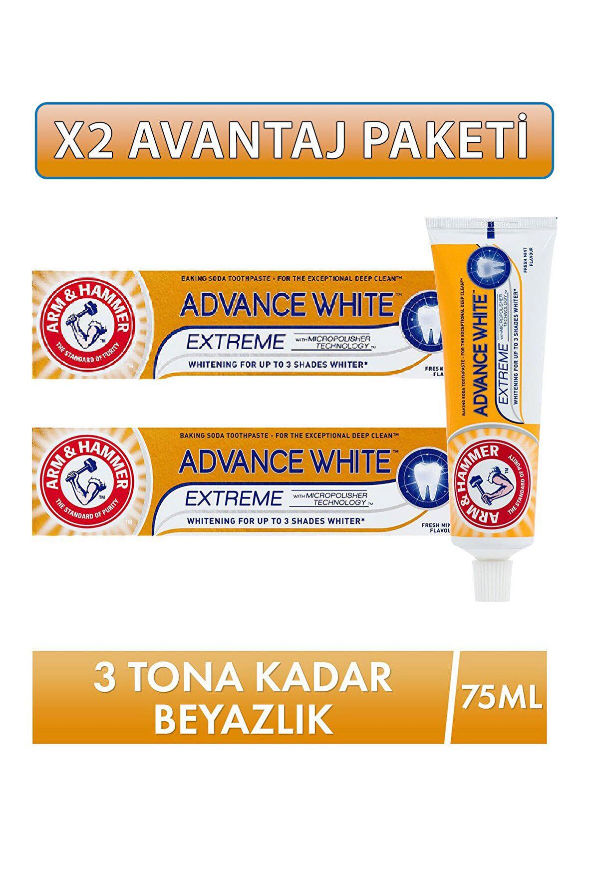 Arm & Hammer Advance White Diş Macunu 2 x 75 Ml