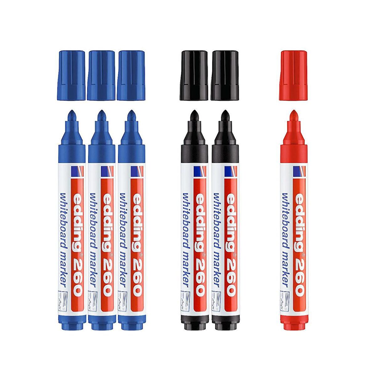 Edding 260 Beyaz Tahta Kalemi 6 Lı Set