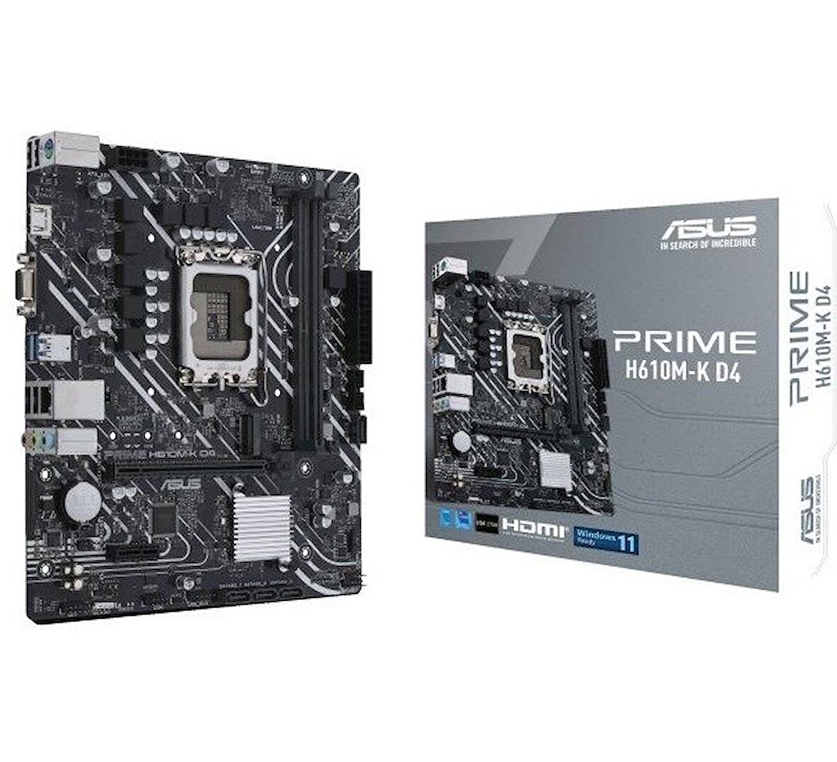 Asus Prime H610M-K Intel H610 LGA 1700 DDR4 3200 MHz Masaüstü Anakart