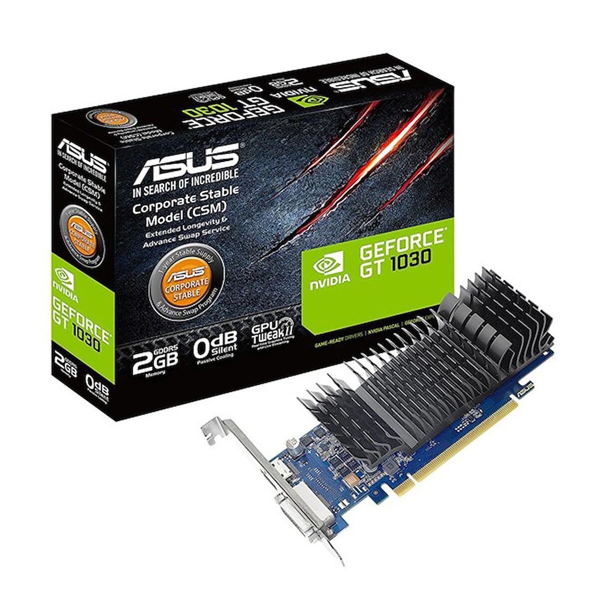 Asus GeForce GT 1030 64 Bit GDDR5 2 GB Ekran Kartı