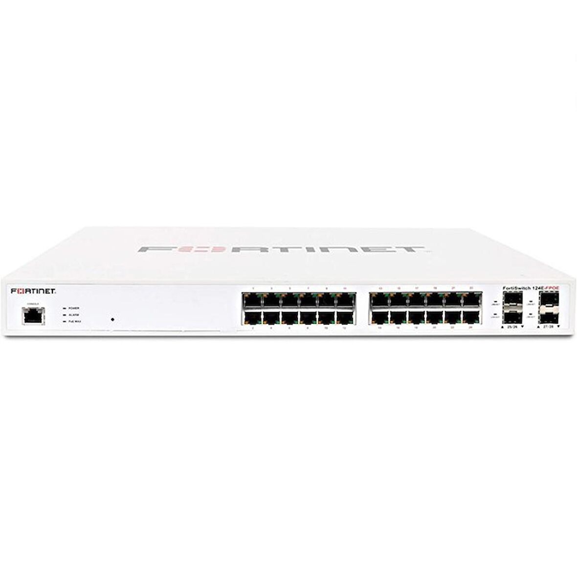 Fortinet FS-124F-FPOE 24 Port 370W Yön. Switch