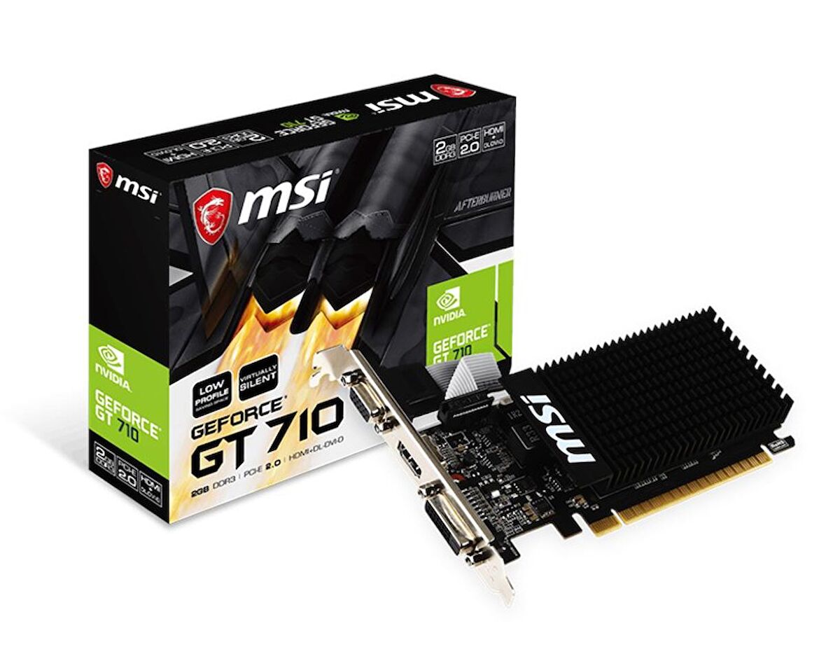 MSI GeForce GT 710 64 Bit DDR3 2 GB Ekran Kartı