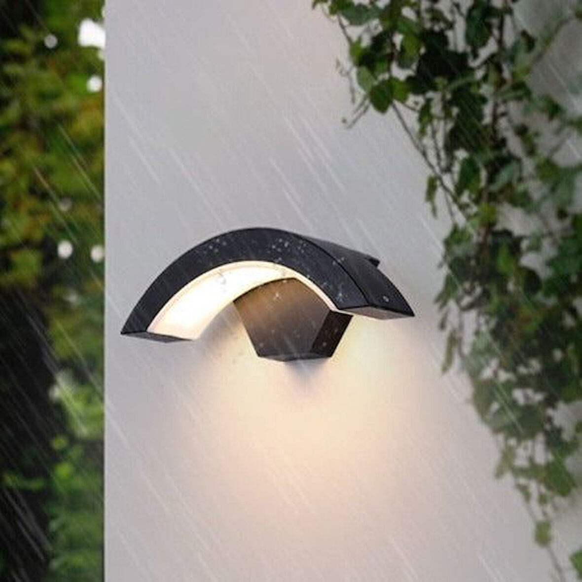 Elektrikle Çalışır 24 Watt Beyaz Işık İç ve Dış Mekan Led Duvar Aplik Bahçe Kapı Girişi Armatür