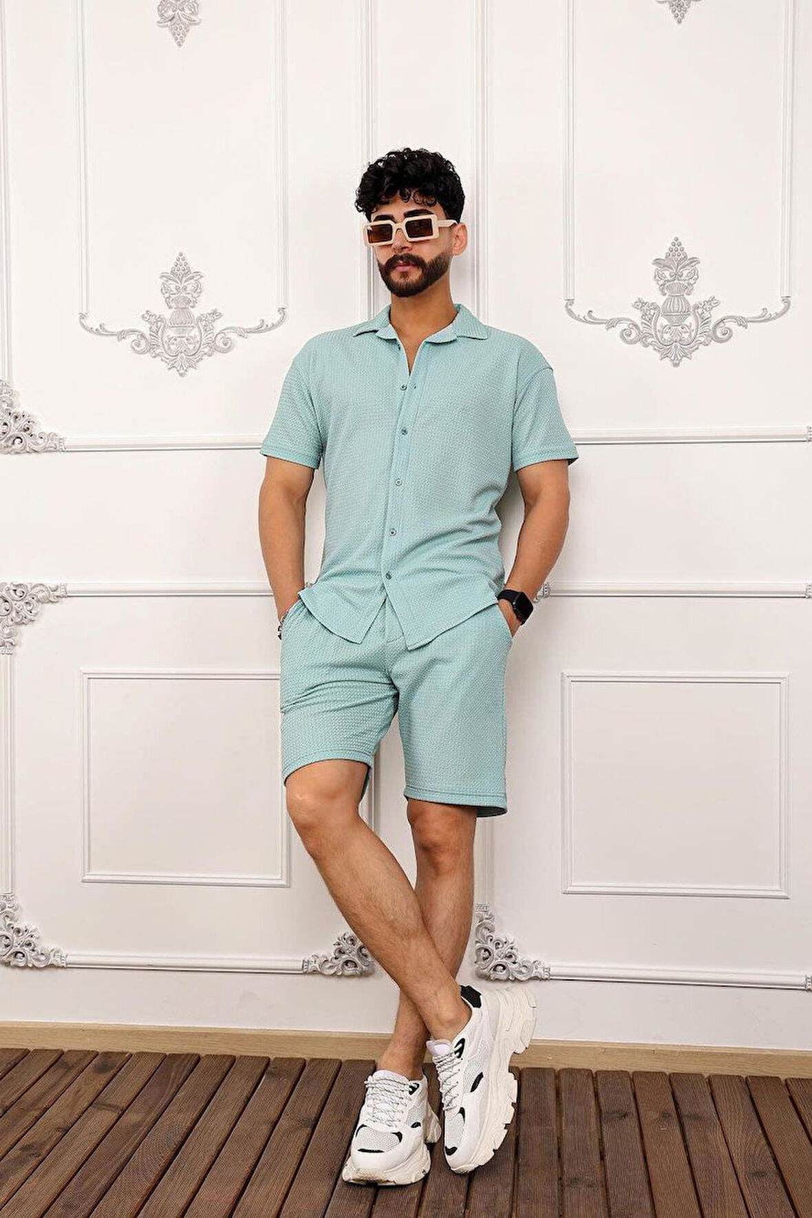 Erkek Alt Üst Takım Su Yeşili Edw118