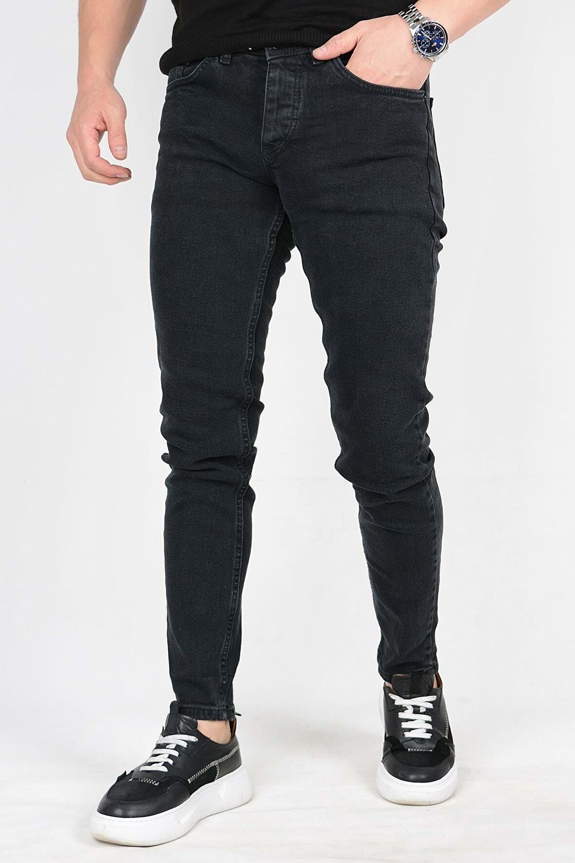 Erkek Açık Mavi Slim Fit Jean Pantolon JRY01