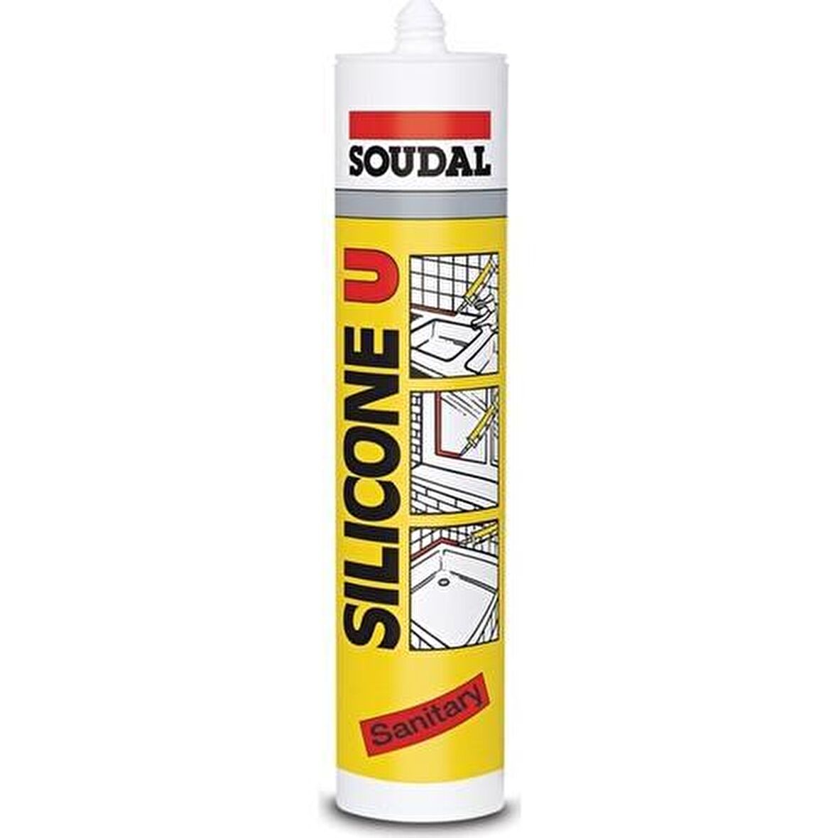 SOUDAL BEYAZ SİLİKON 280 GR