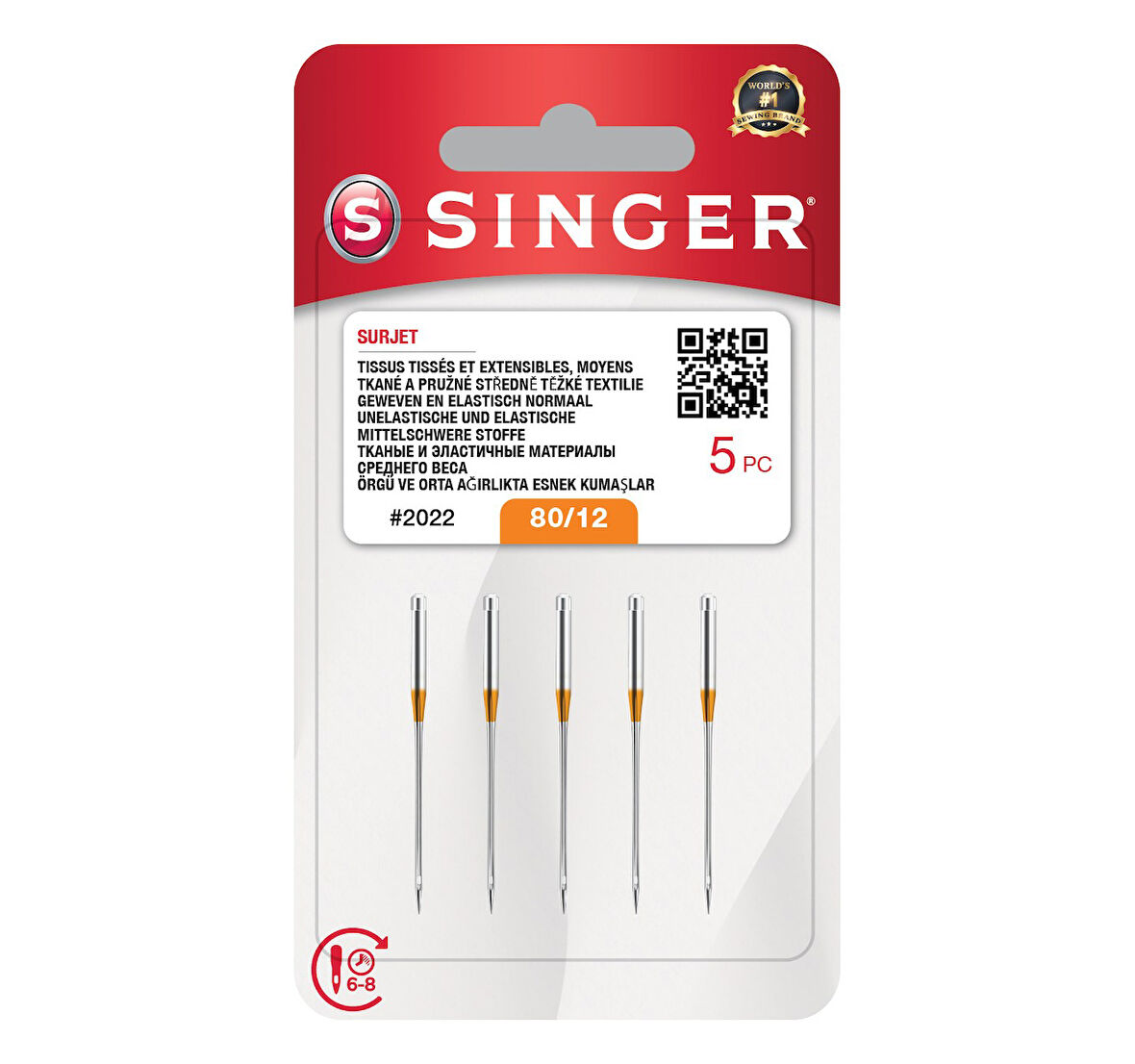 Overlok İğnesi 12 Numara (5'Li Blıster)