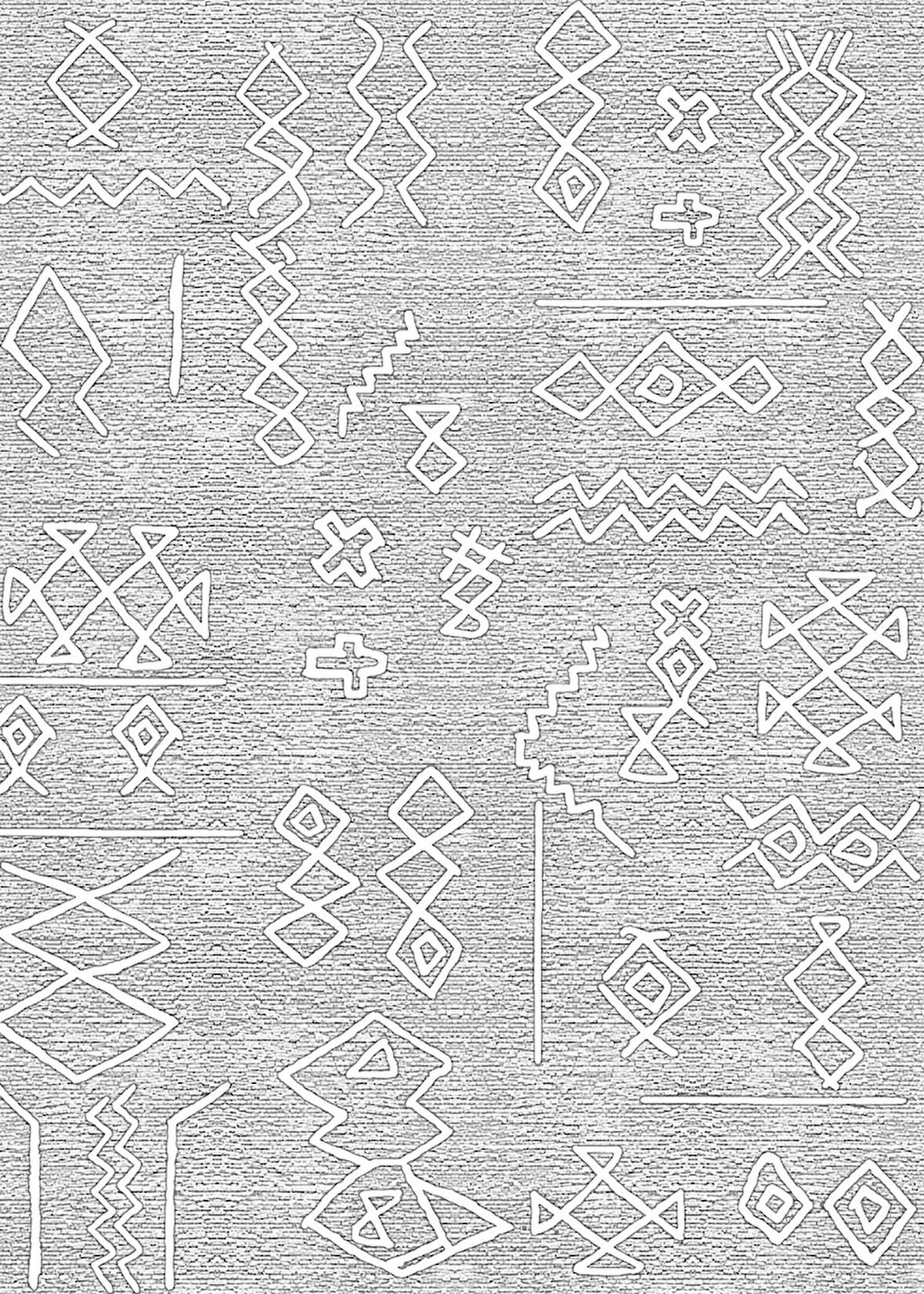 Pamuk Dokuma Taban Kaymaz Yıkanabilir İskandinav  Desenli  Salon Halısı Mutfak Halısı Koridor Halısı