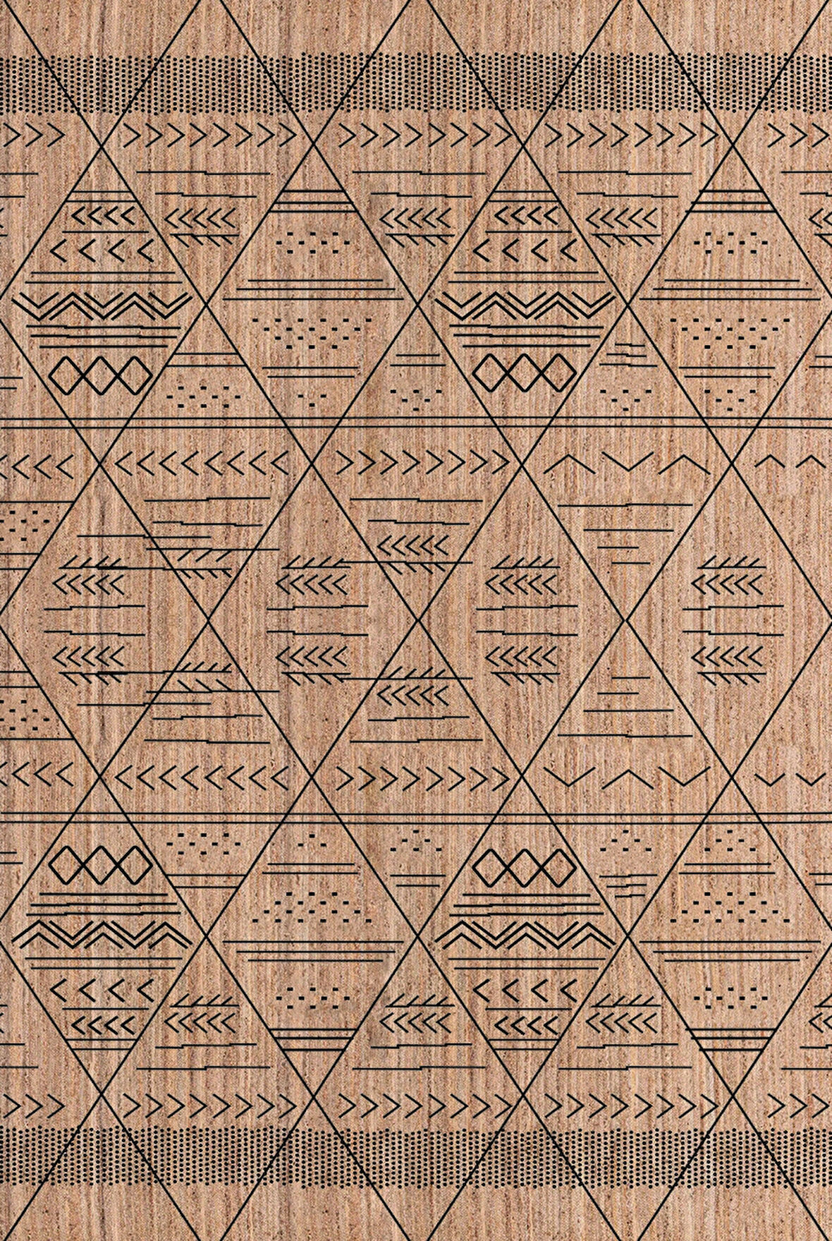 Pamuk Dokuma Taban Kaymaz Yıkanabilir İskandinav  Desenli  Salon Halısı Mutfak Halısı Koridor Halısı