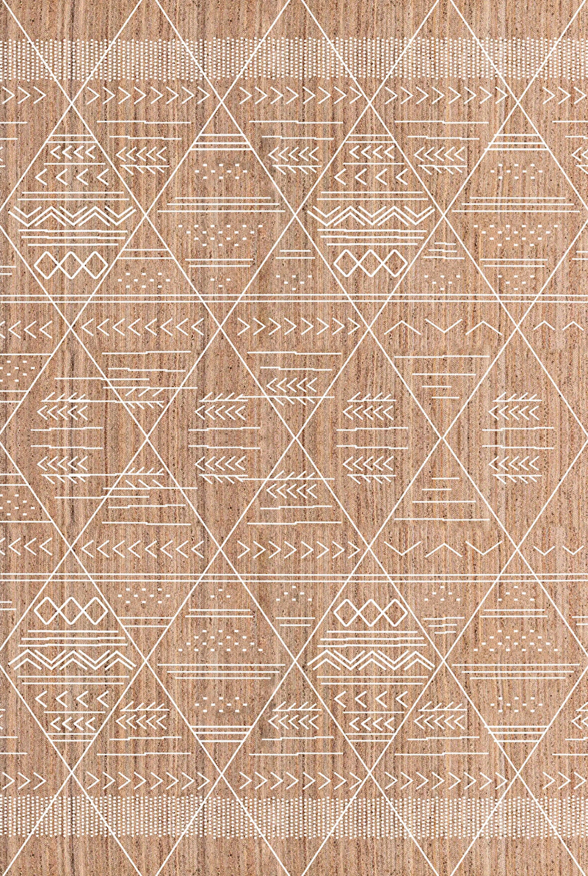 Pamuk Dokuma Taban Kaymaz Yıkanabilir İskandinav  Desenli  Salon Halısı Mutfak Halısı Koridor Halısı