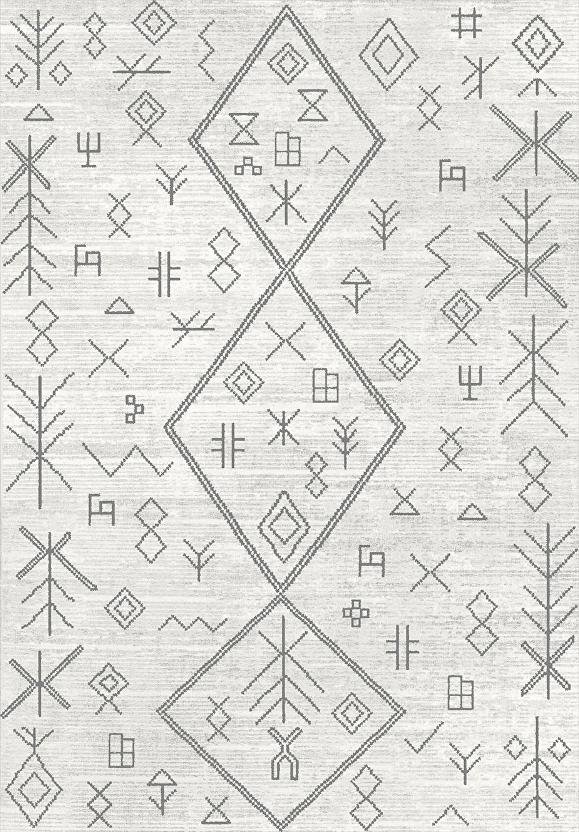 Pamuk Dokuma Taban Kaymaz Yıkanabilir İskandinav  Desenli  Salon Halısı Mutfak Halısı Koridor Halısı