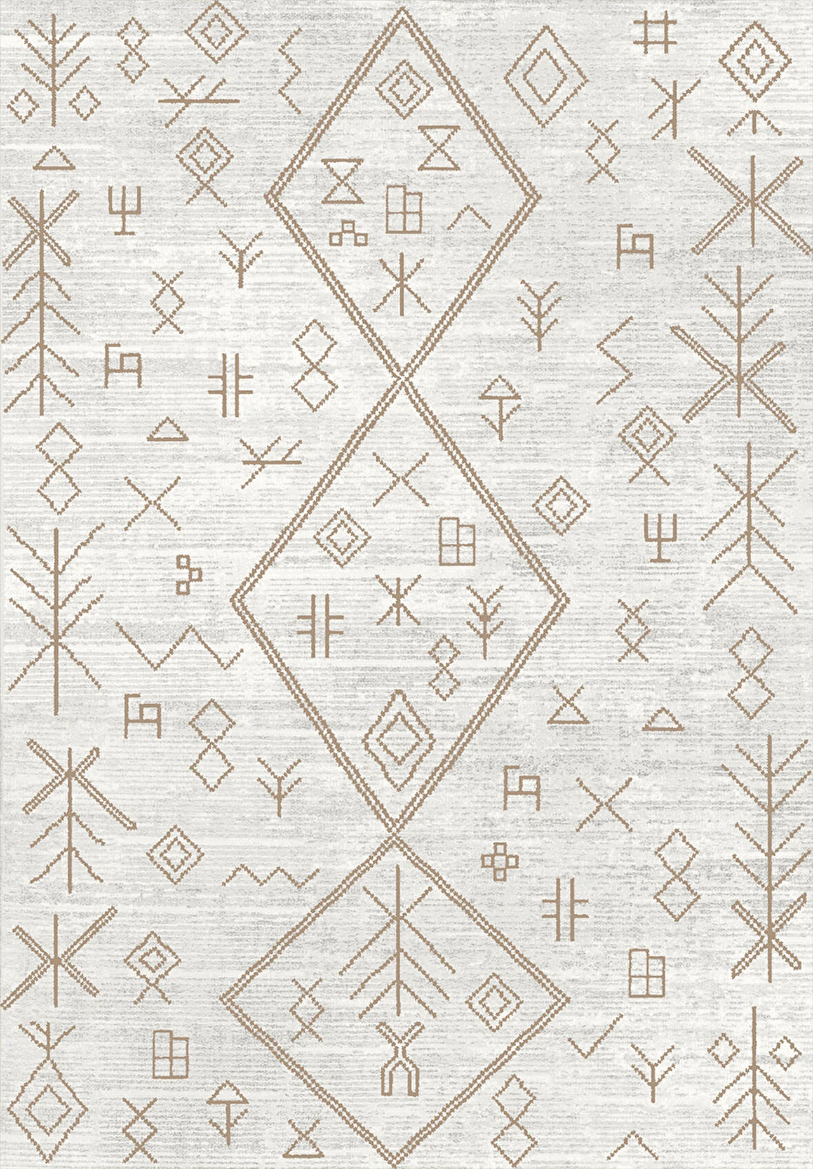 Pamuk Dokuma Taban Kaymaz Yıkanabilir İskandinav  Desenli  Salon Halısı Mutfak Halısı Koridor Halısı