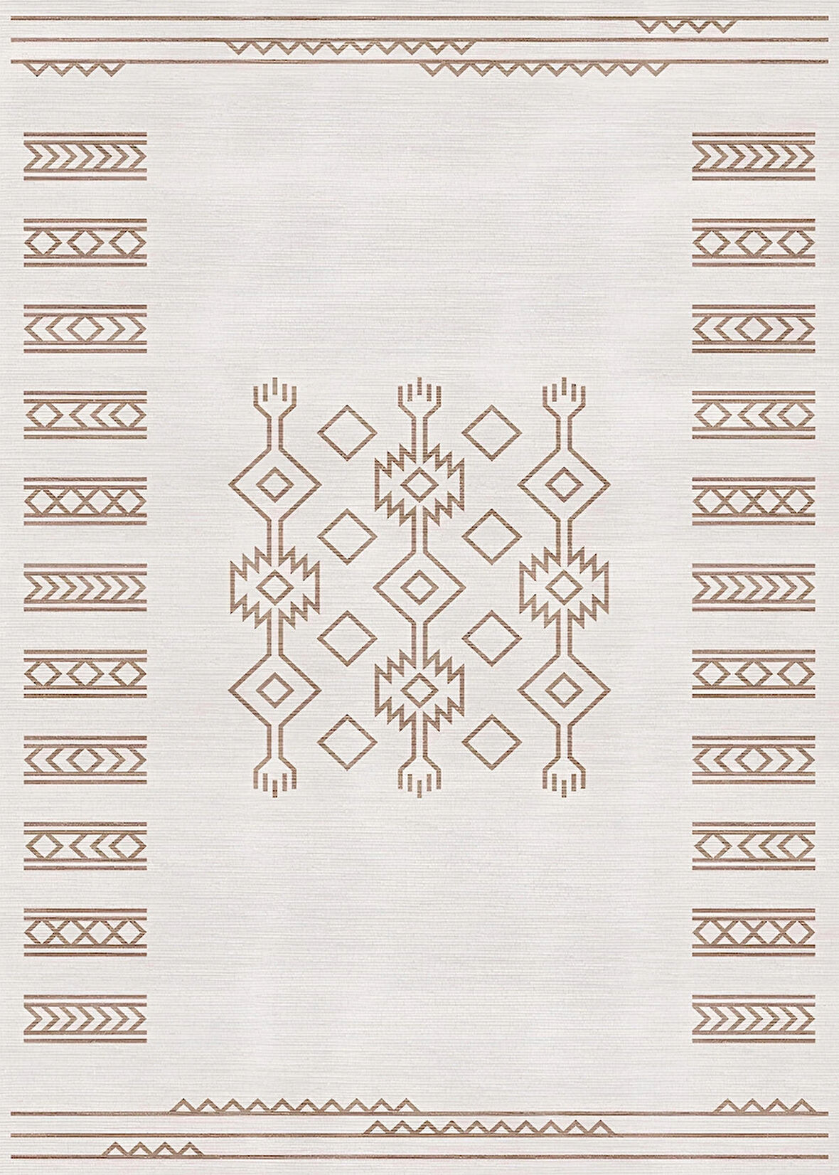 Pamuk Dokuma Taban Kaymaz Yıkanabilir İskandinav  Desenli  Salon Halısı Mutfak Halısı Koridor Halısı