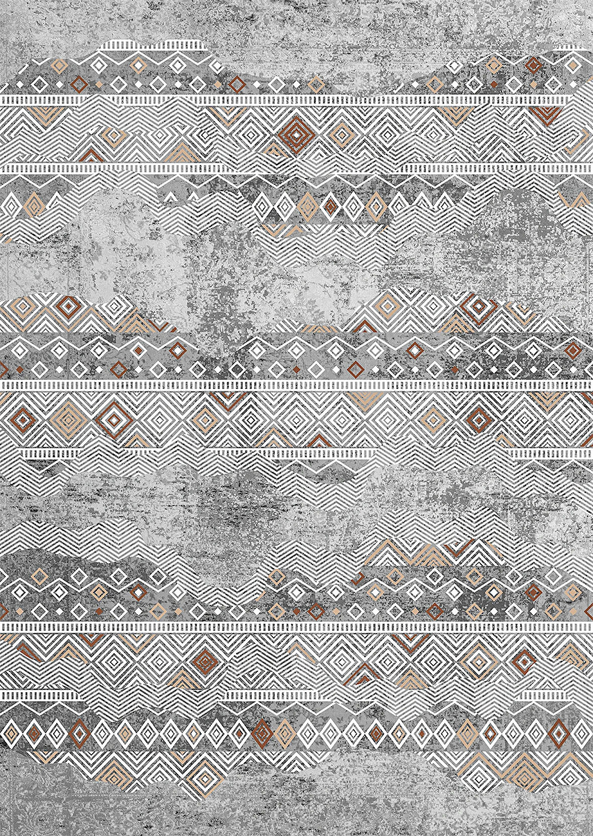 Pamuk Dokuma Taban Kaymaz Yıkanabilir Vintage  Desenli  Salon Halısı Mutfak Halısı Koridor Halısı