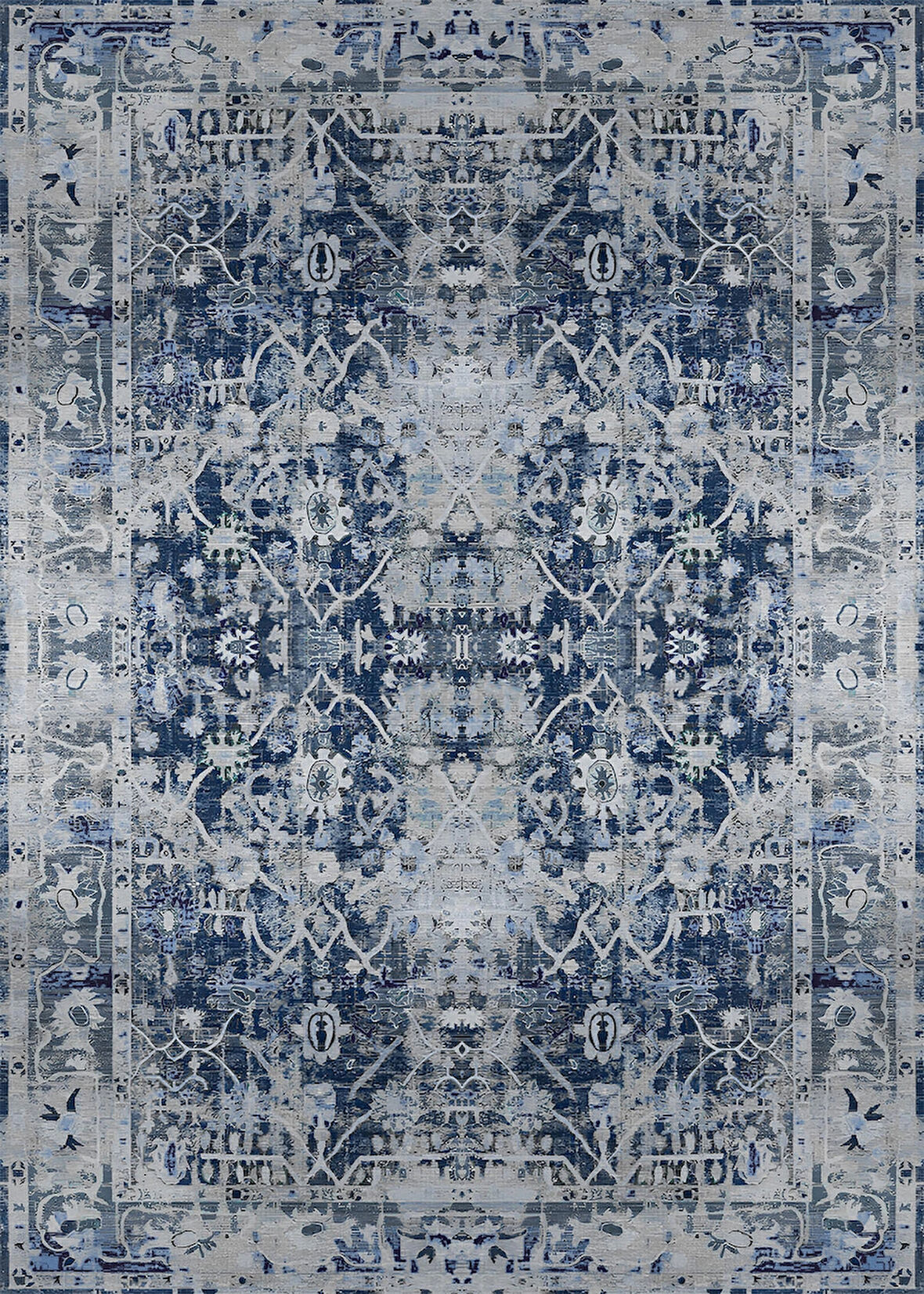 Pamuk Dokuma Taban Kaymaz Yıkanabilir Vintage  Desenli  Salon Halısı Mutfak Halısı Koridor Halısı