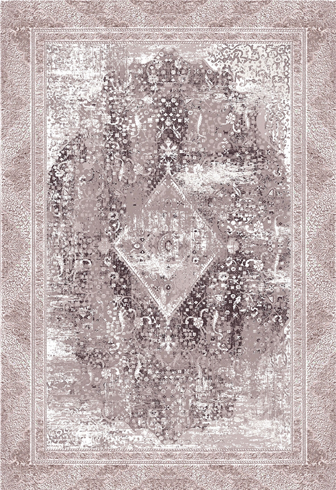 Pamuk Dokuma Taban Kaymaz Yıkanabilir Vintage  Desenli  Salon Halısı Mutfak Halısı Koridor Halısı