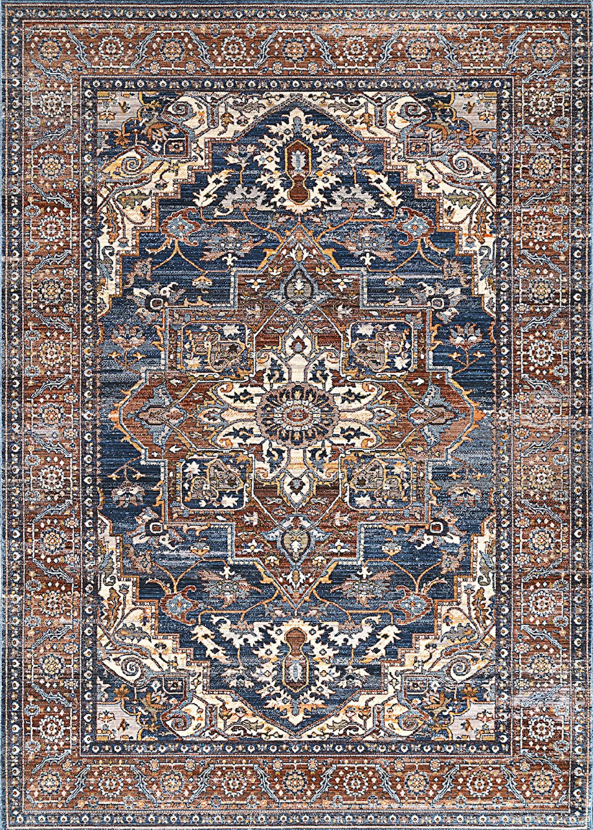 Pamuk Dokuma Taban Kaymaz Yıkanabilir Vintage  Desenli  Salon Halısı Mutfak Halısı Koridor Halısı