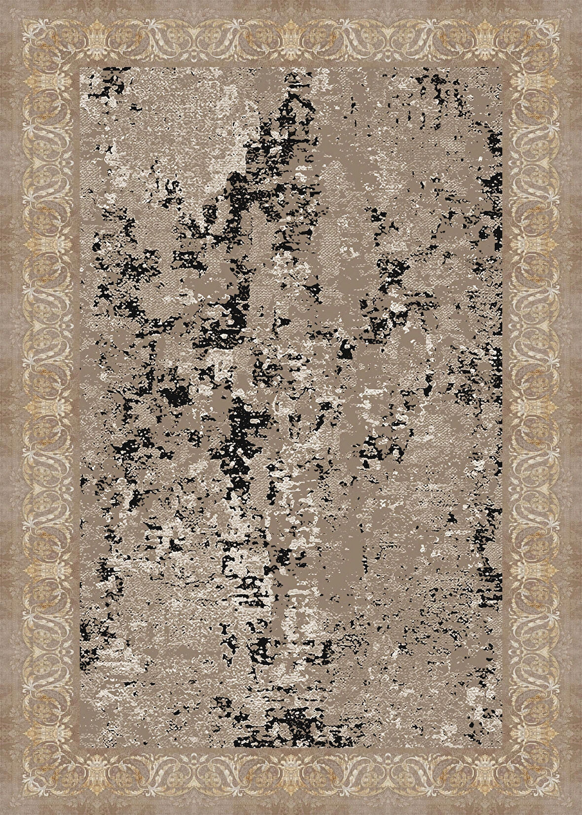 Pamuk Dokuma Taban Kaymaz Yıkanabilir Vintage  Desenli  Salon Halısı Mutfak Halısı Koridor Halısı